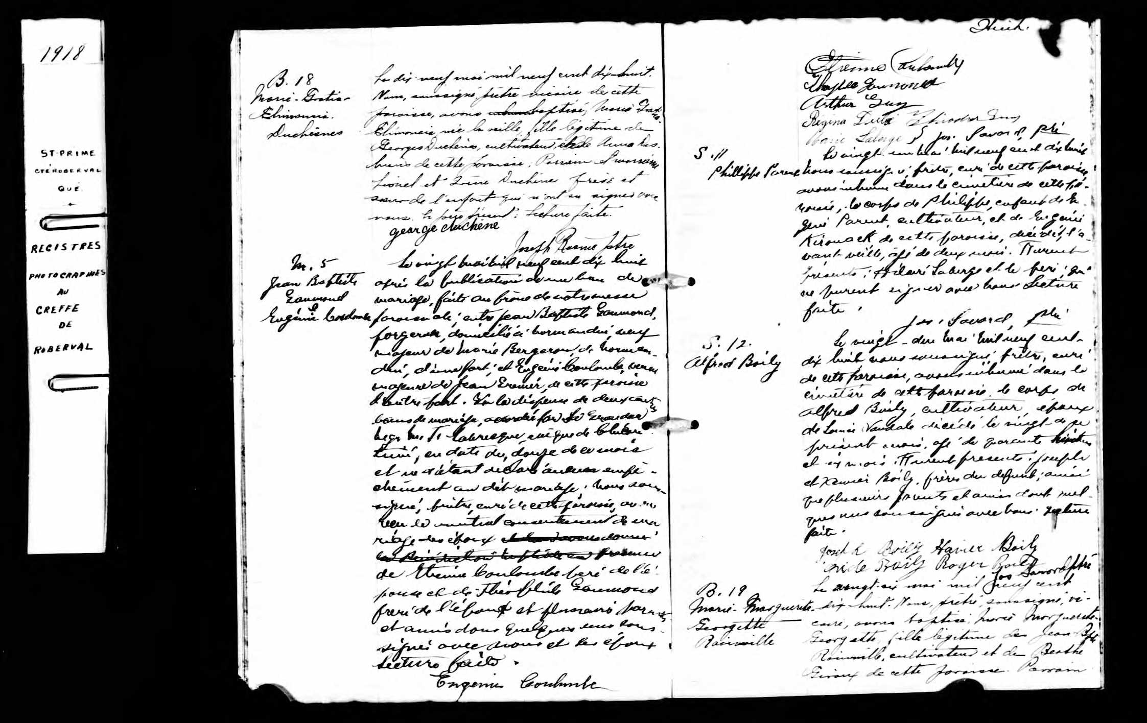 Acte de sépulture Acte de sépulture