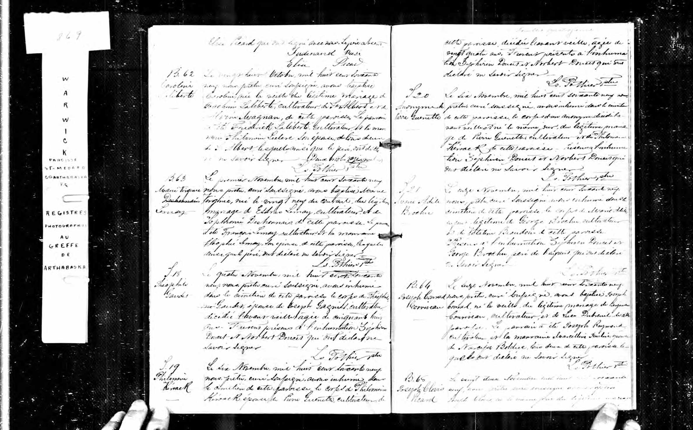 Acte de sépulture