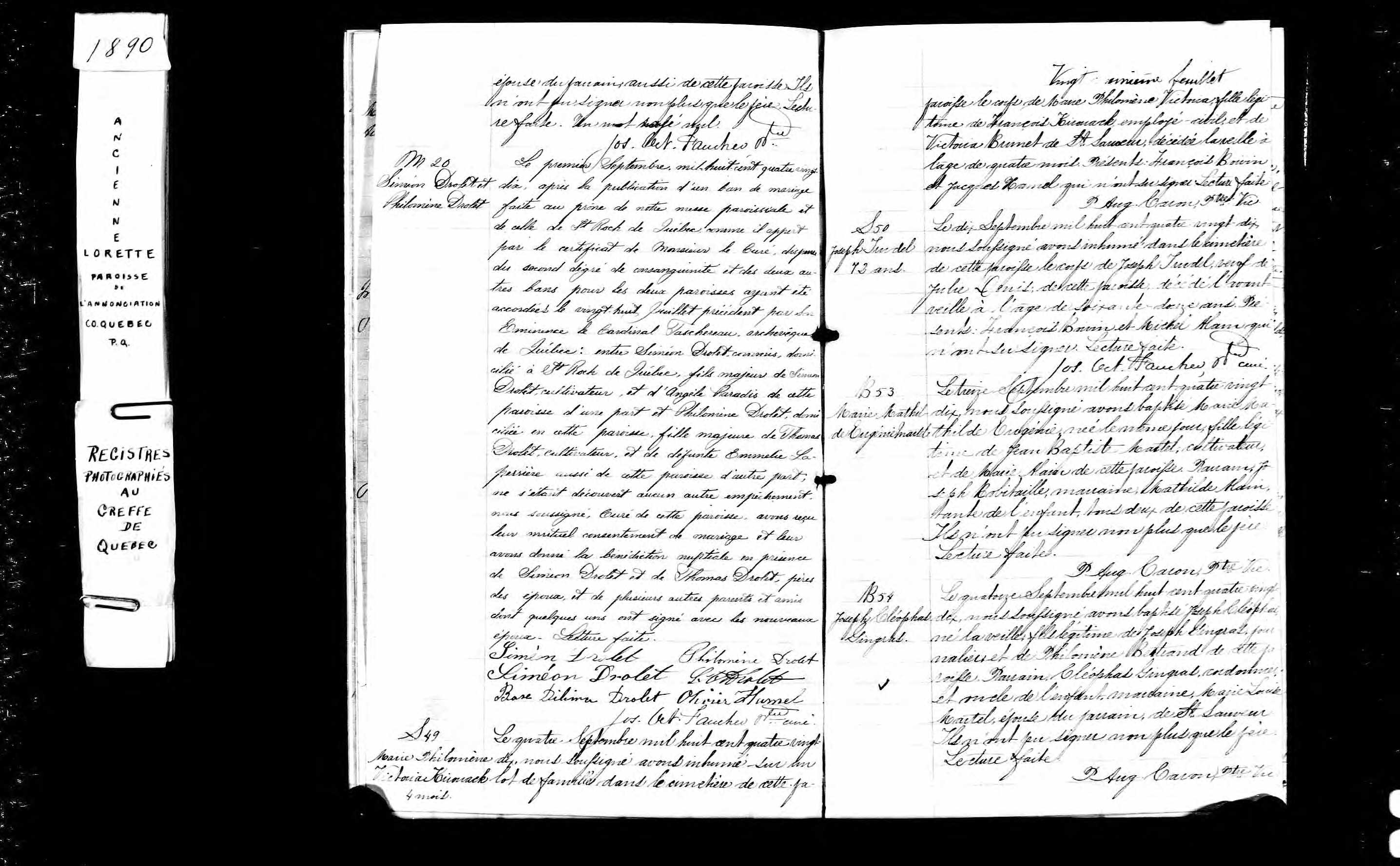 Acte de sépulture