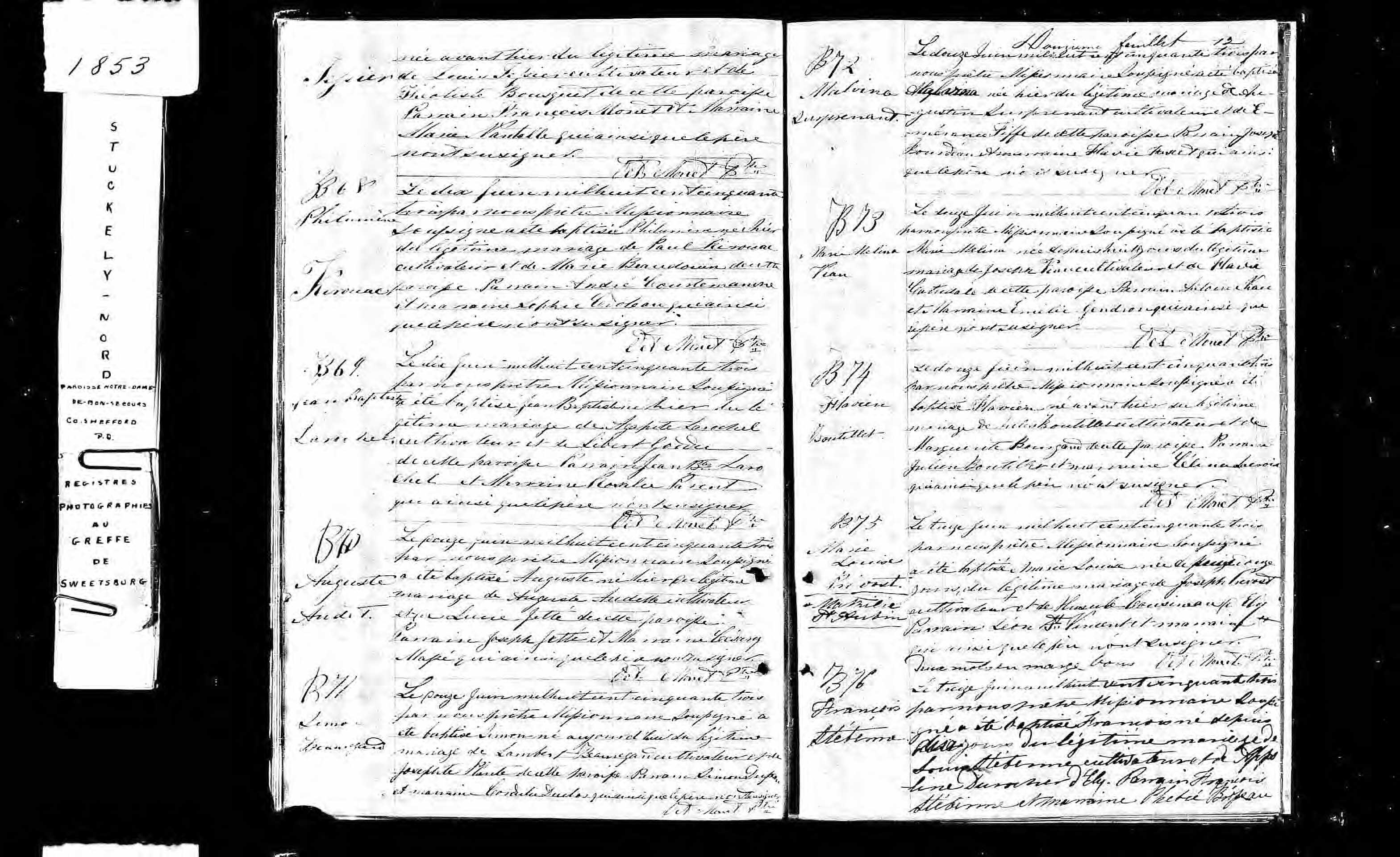 Acte de baptême