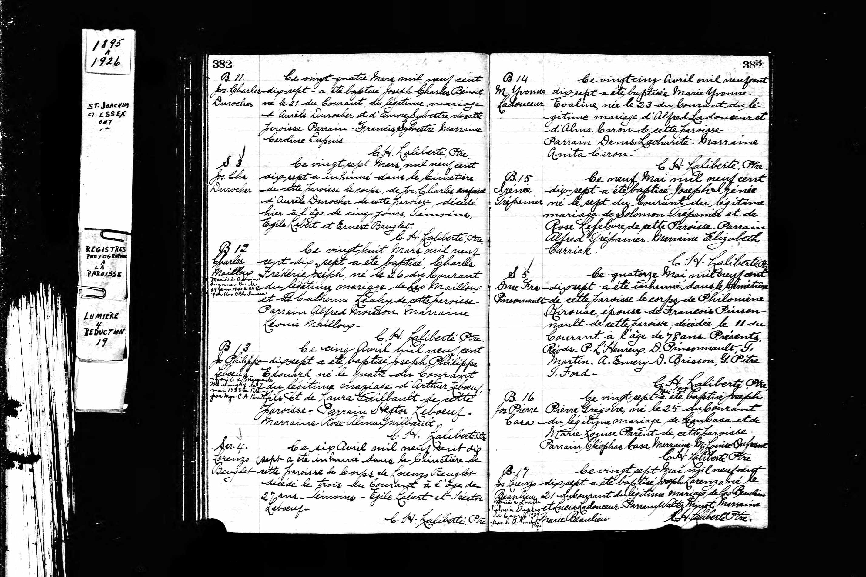 Acte de sépulture