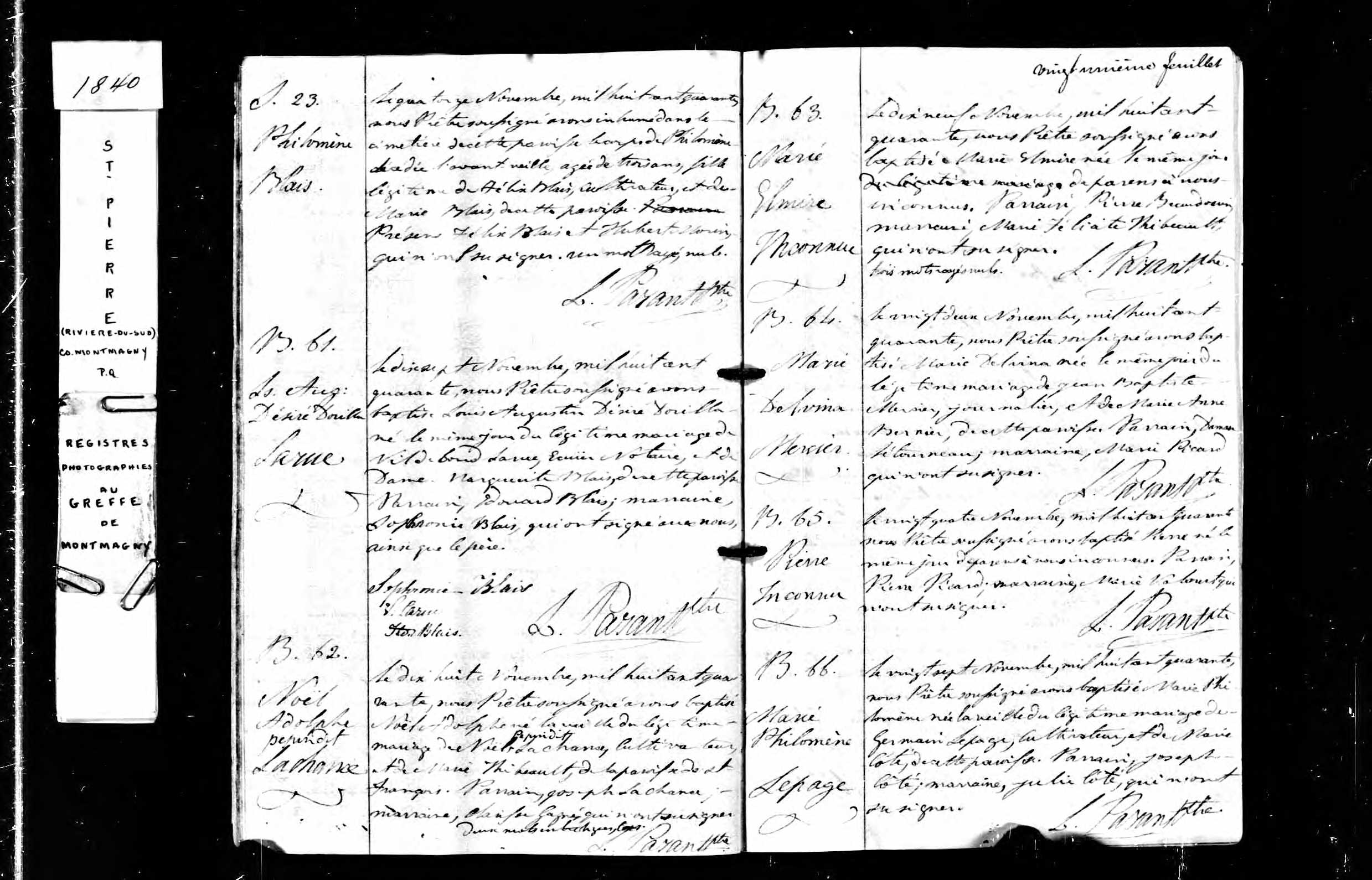 Acte de baptême