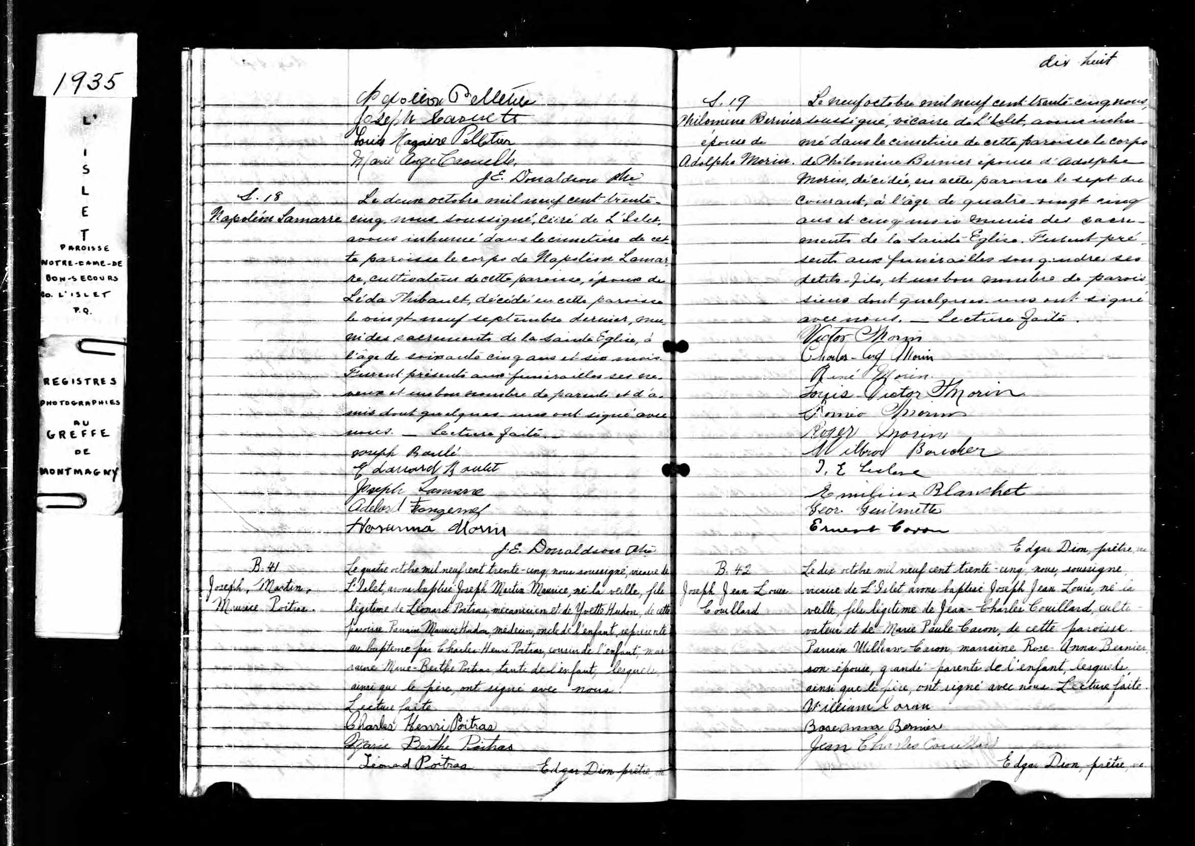 Acte de sépulture