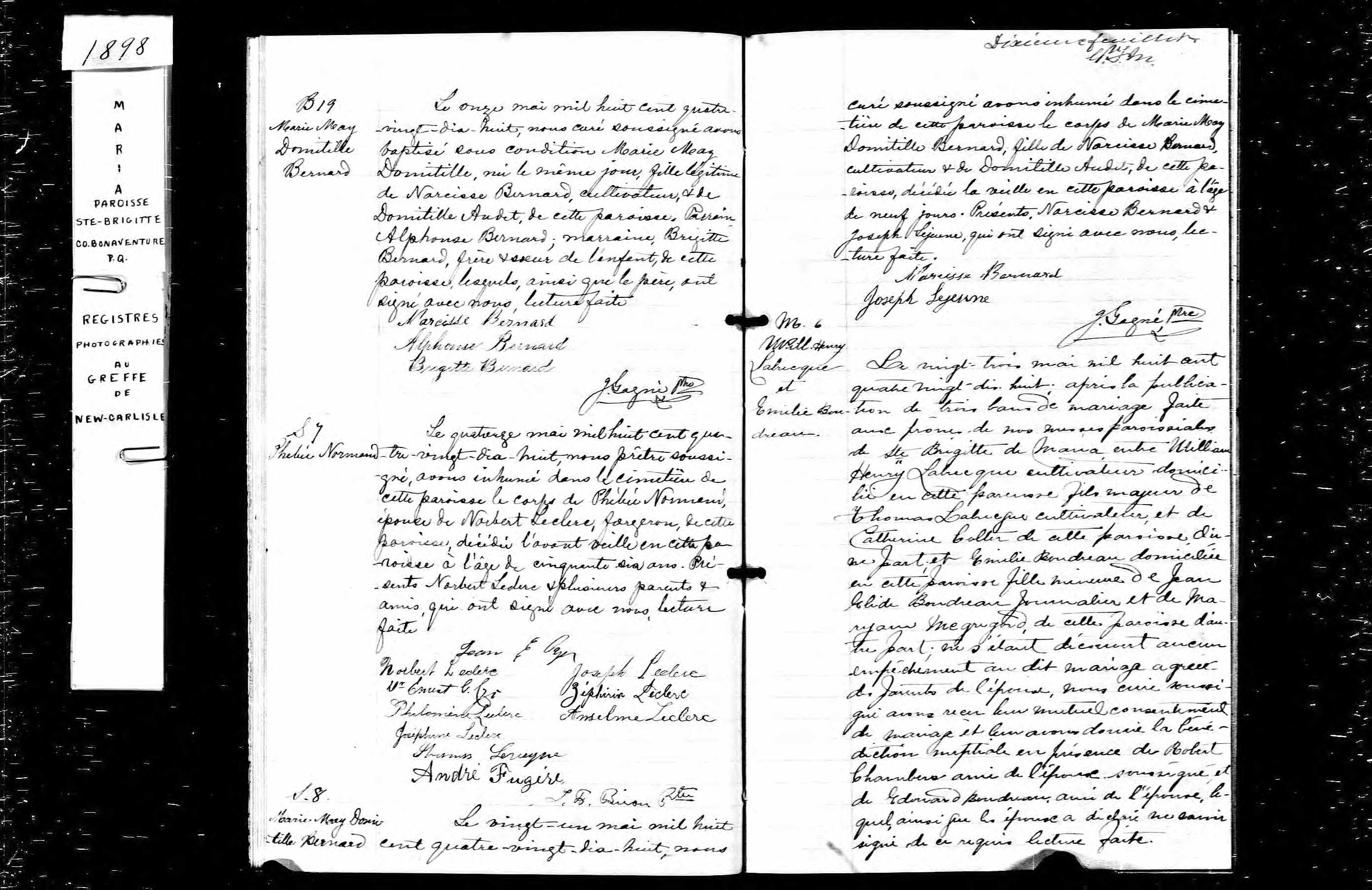 Acte de sépulture