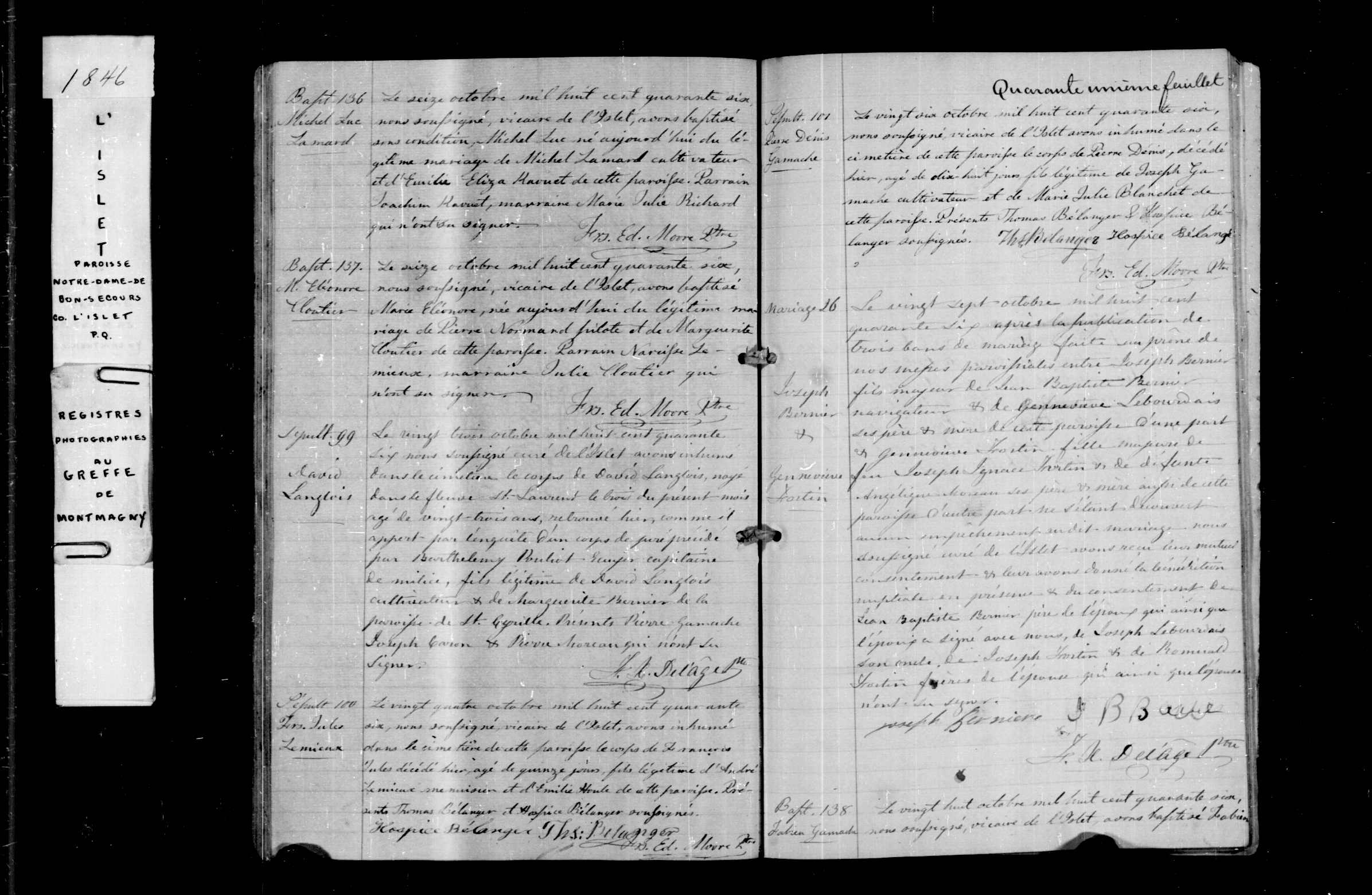 Acte de sépulture