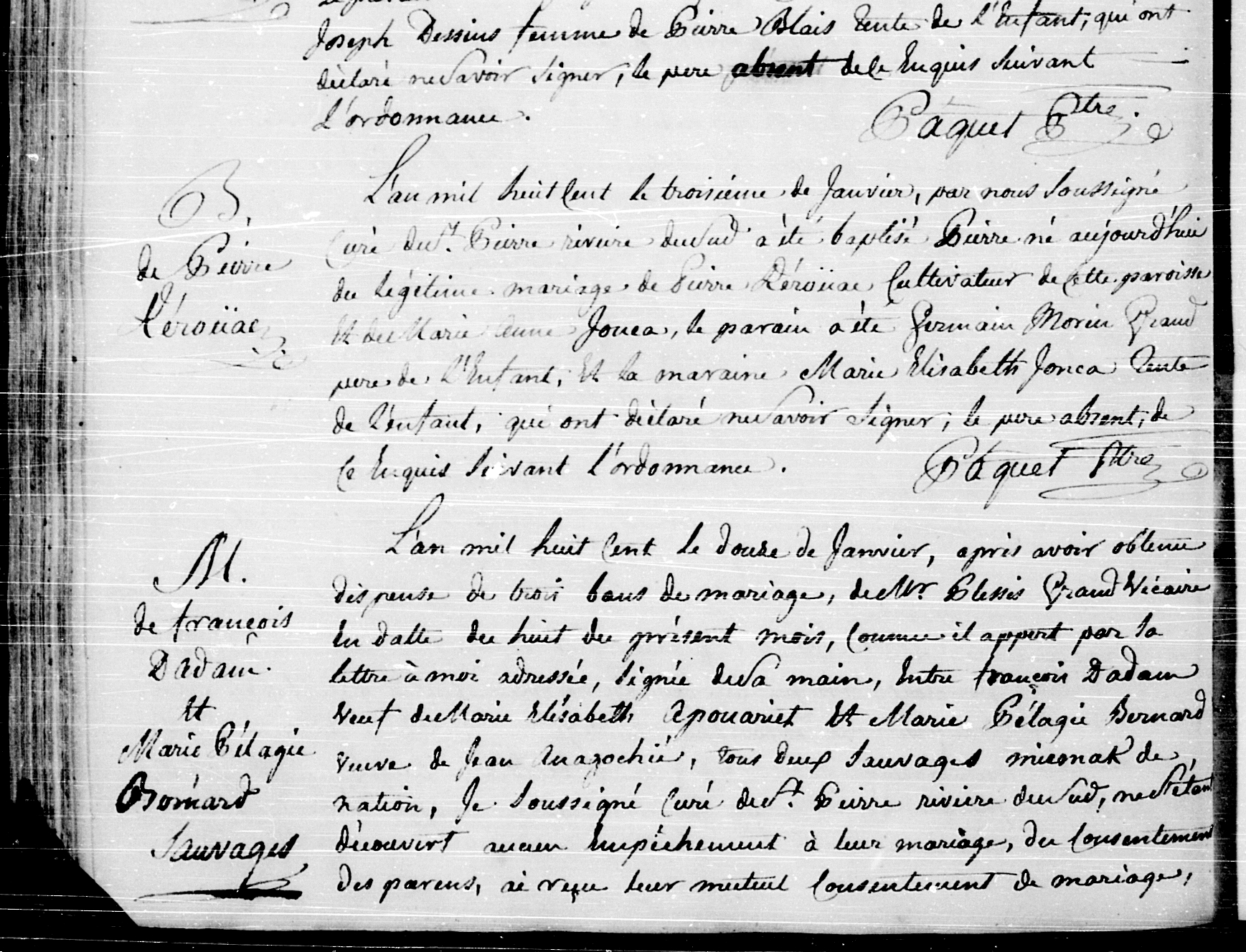 Acte de baptême