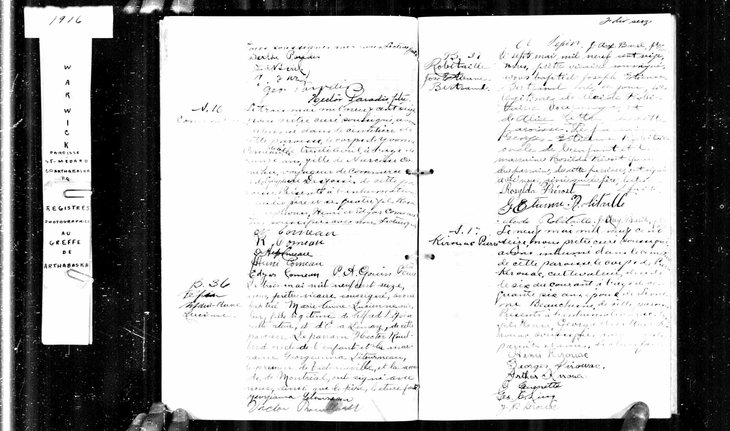Acte de sépulture