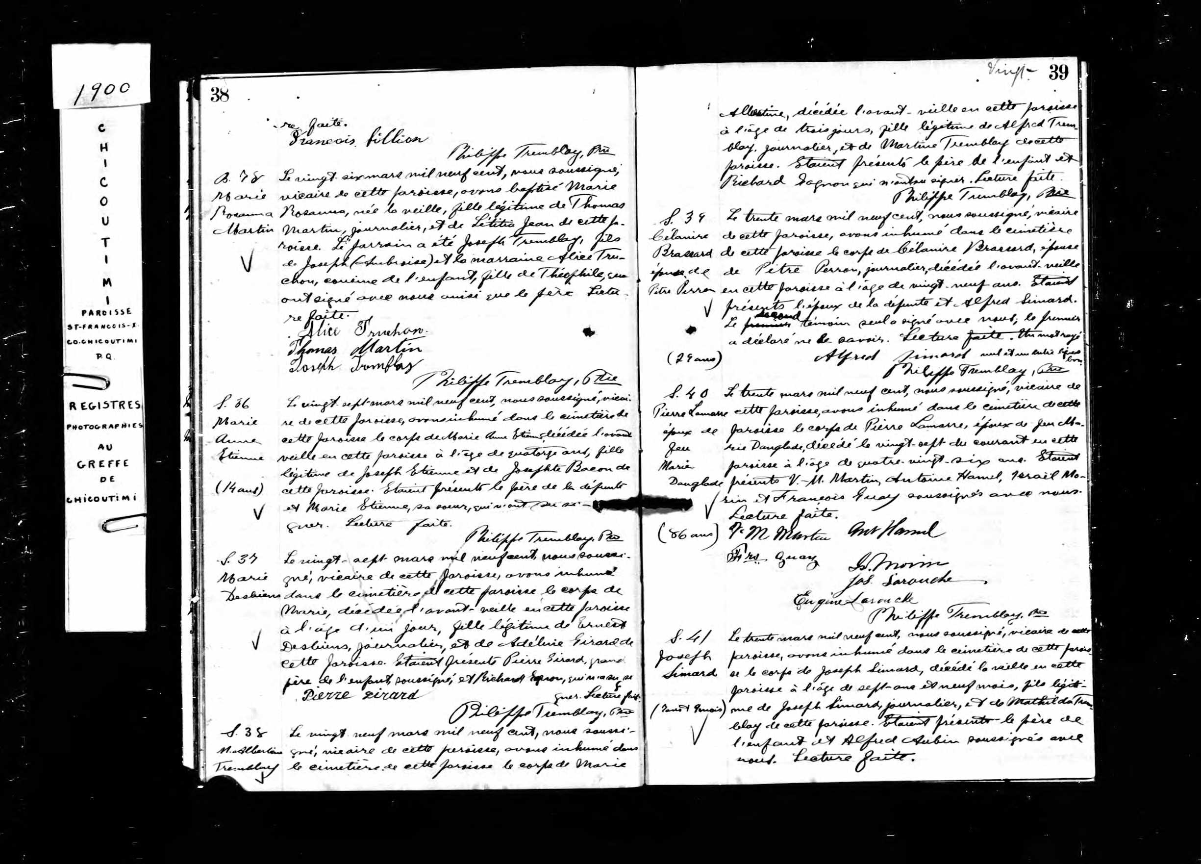 Acte de sépulture