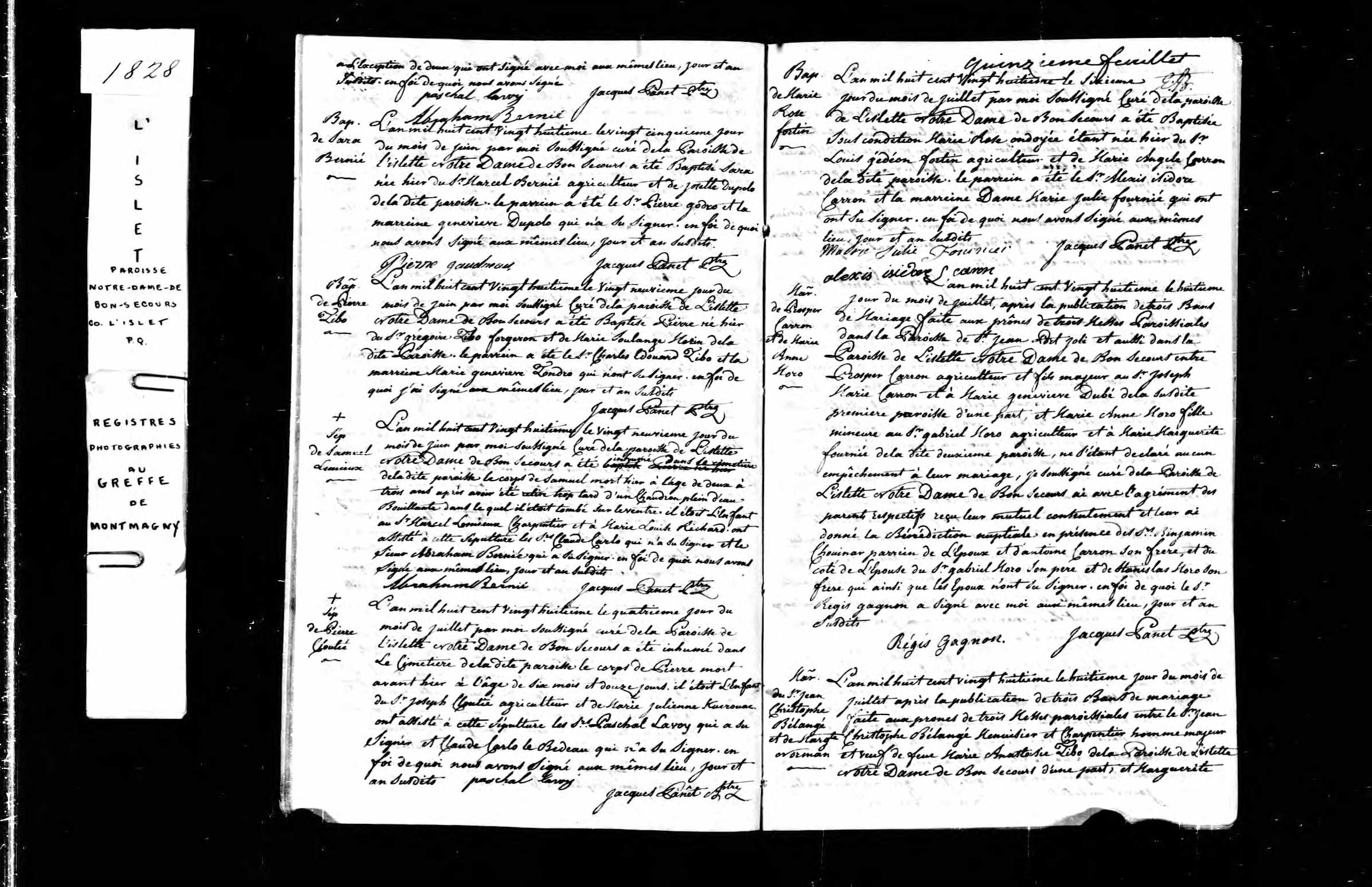 Acte de sépulture
