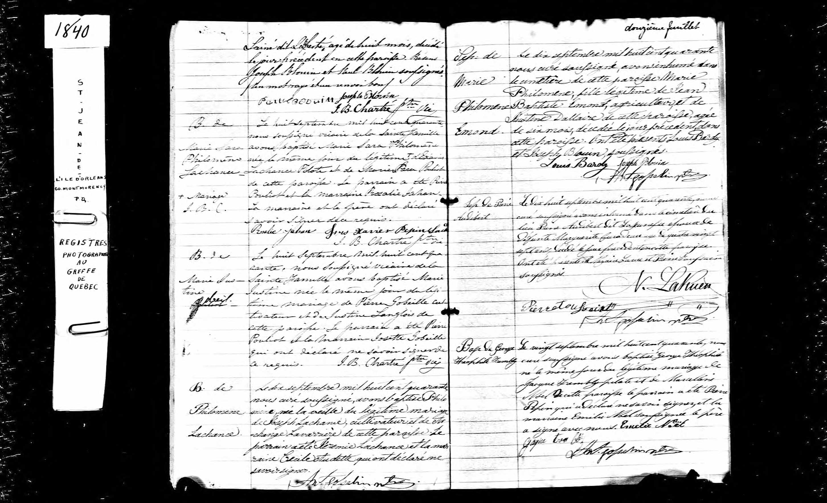 Acte de sépulture