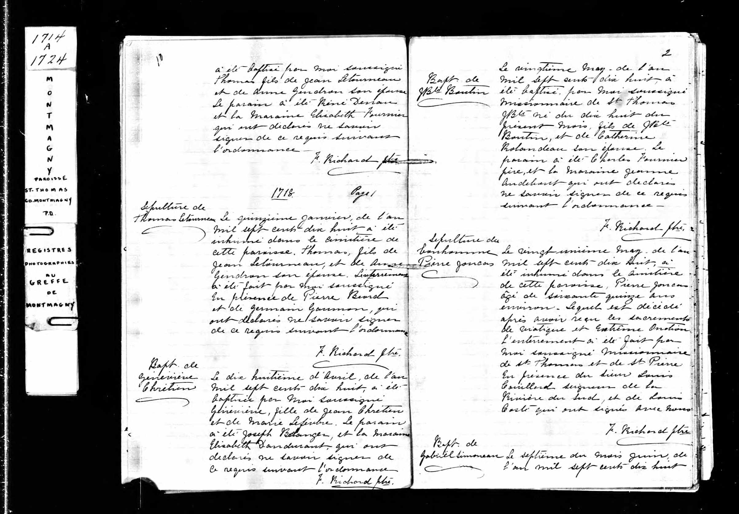 Acte de sépulture