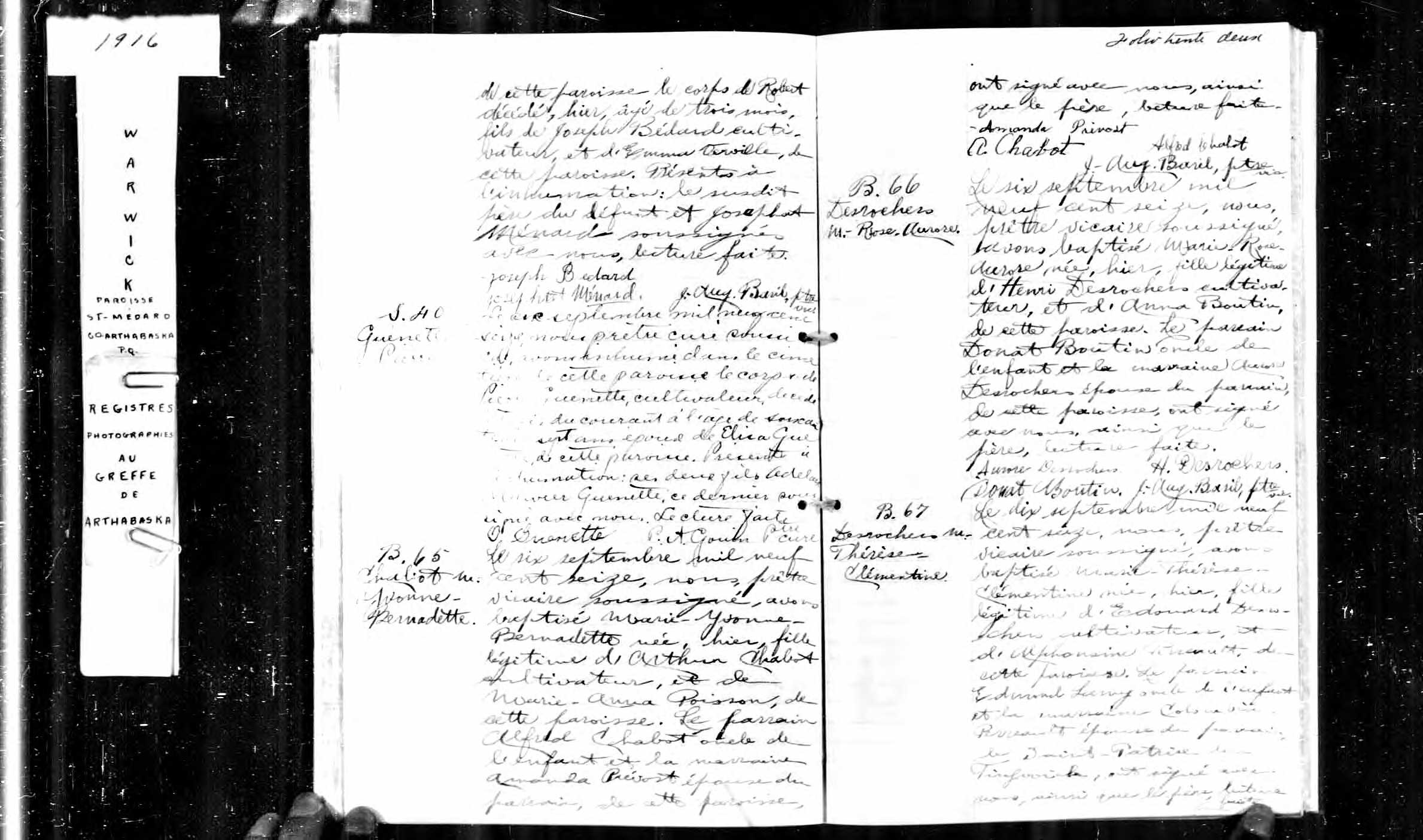 Acte de sépulture