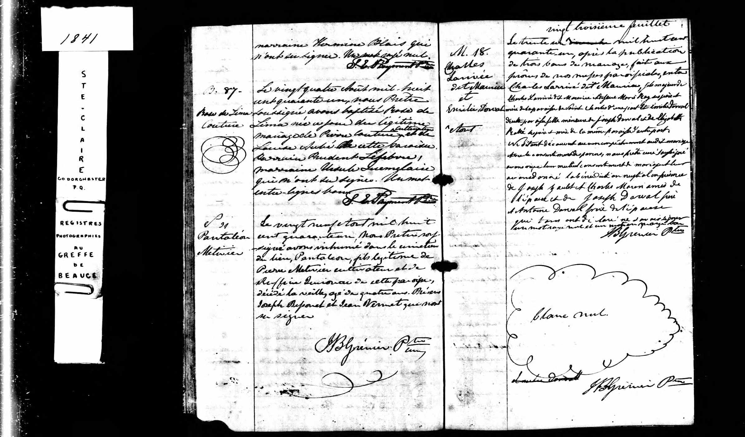Acte de sépulture