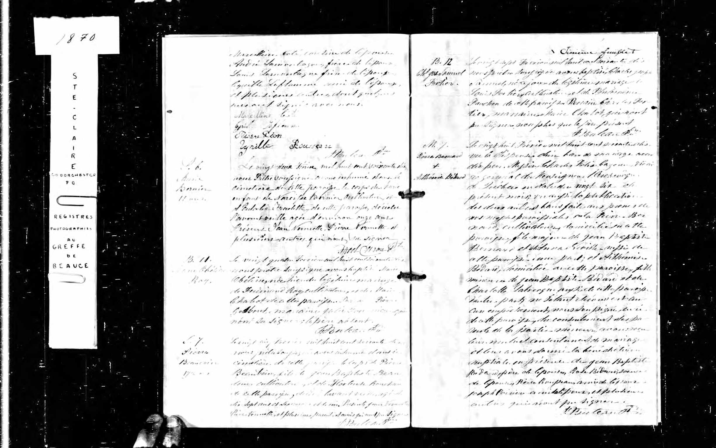 Acte de sépulture