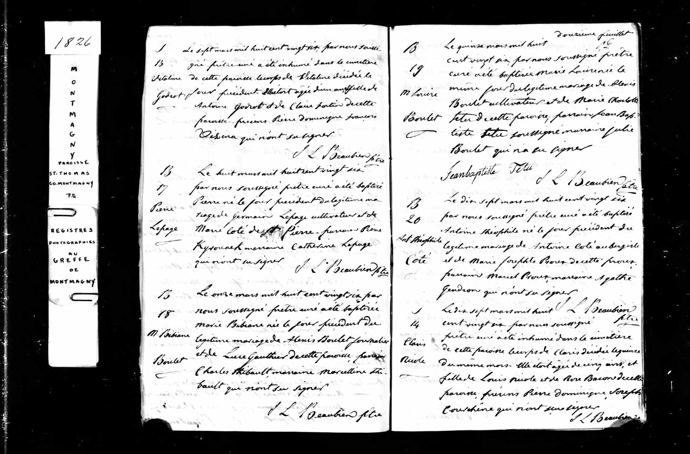 Acte de baptême