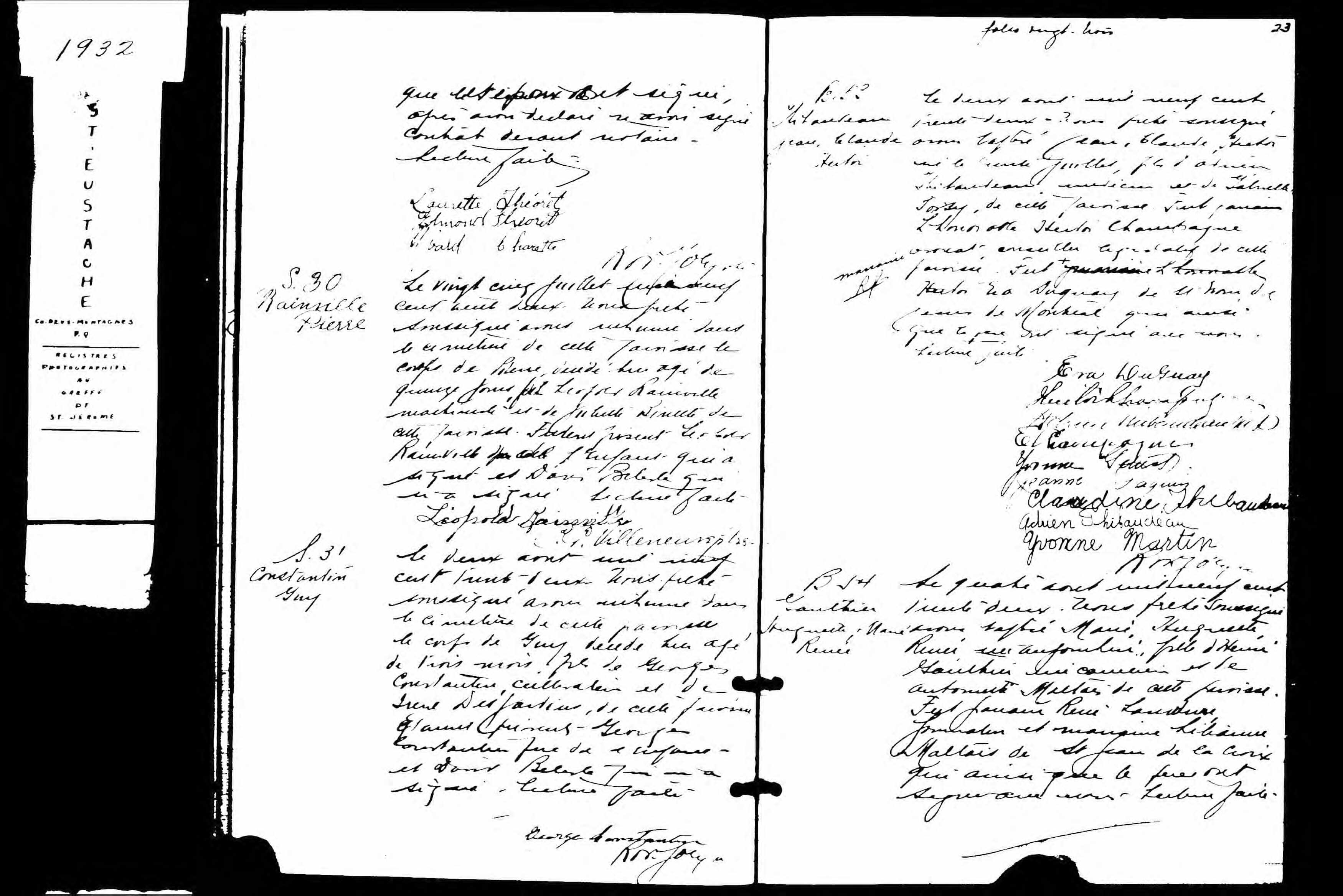Acte de sépulture