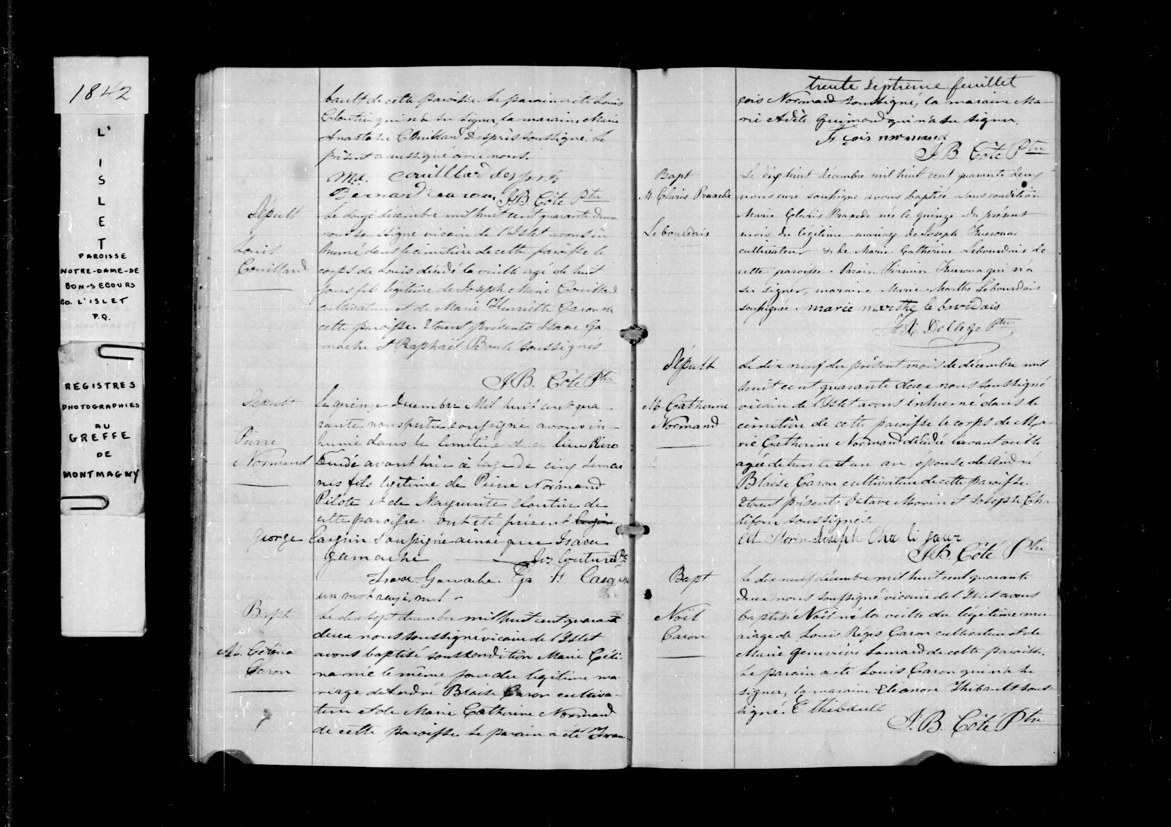Acte de sépulture