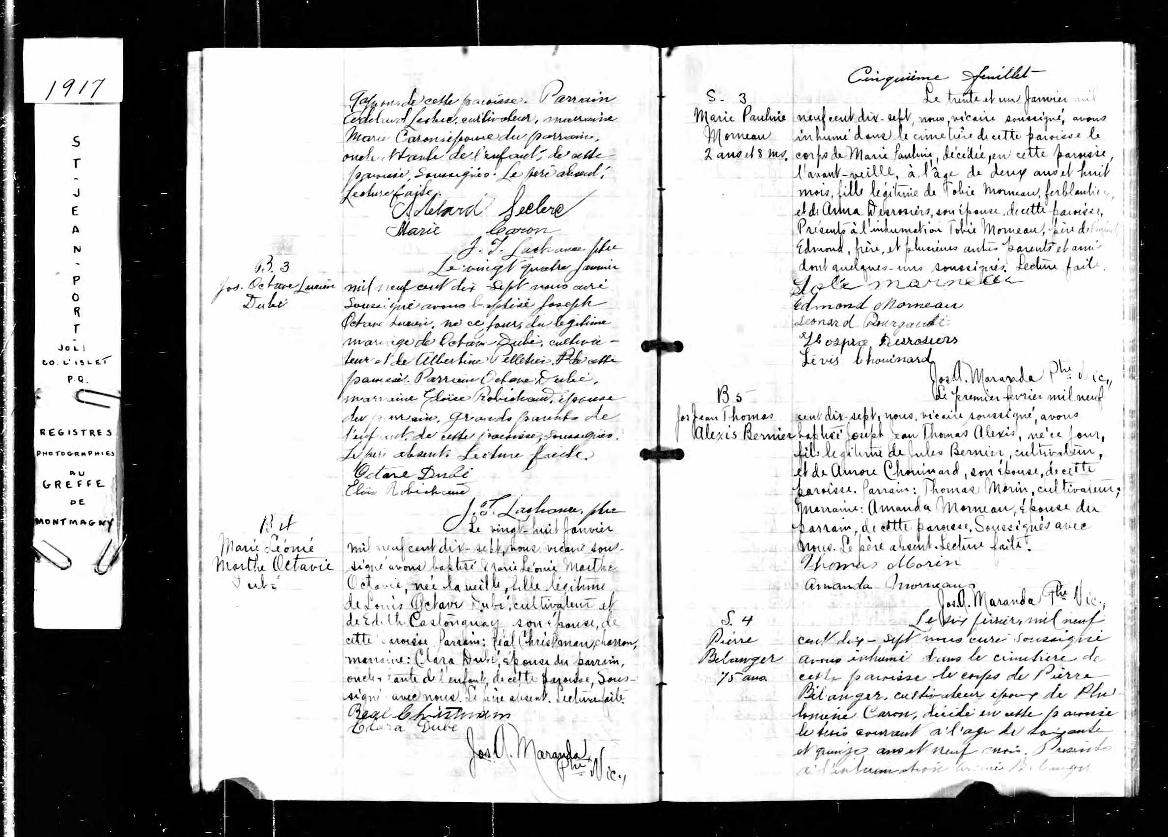  Acte de sépulture