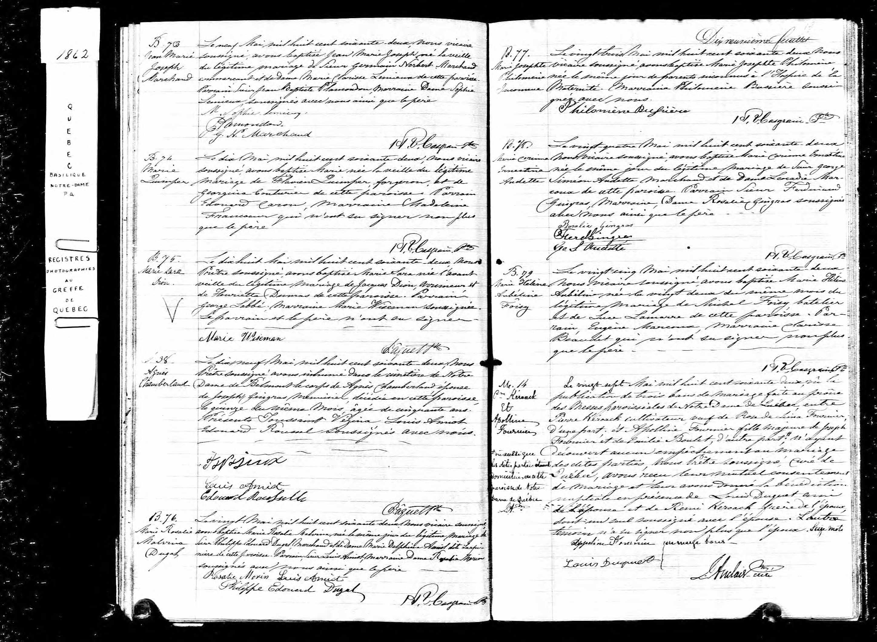 Acte de mariage en secondes noces Acte de mariage en secondes noces