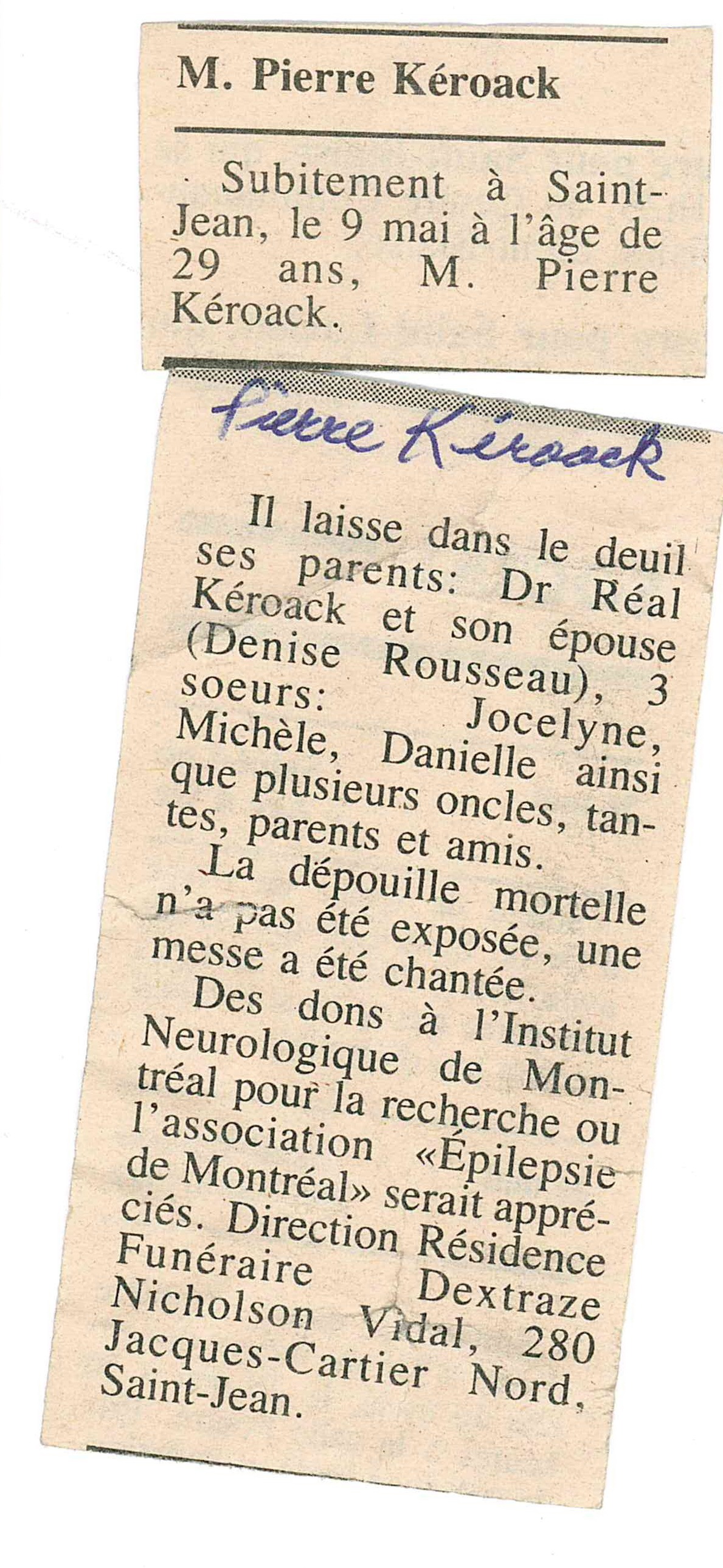 Nécrologie