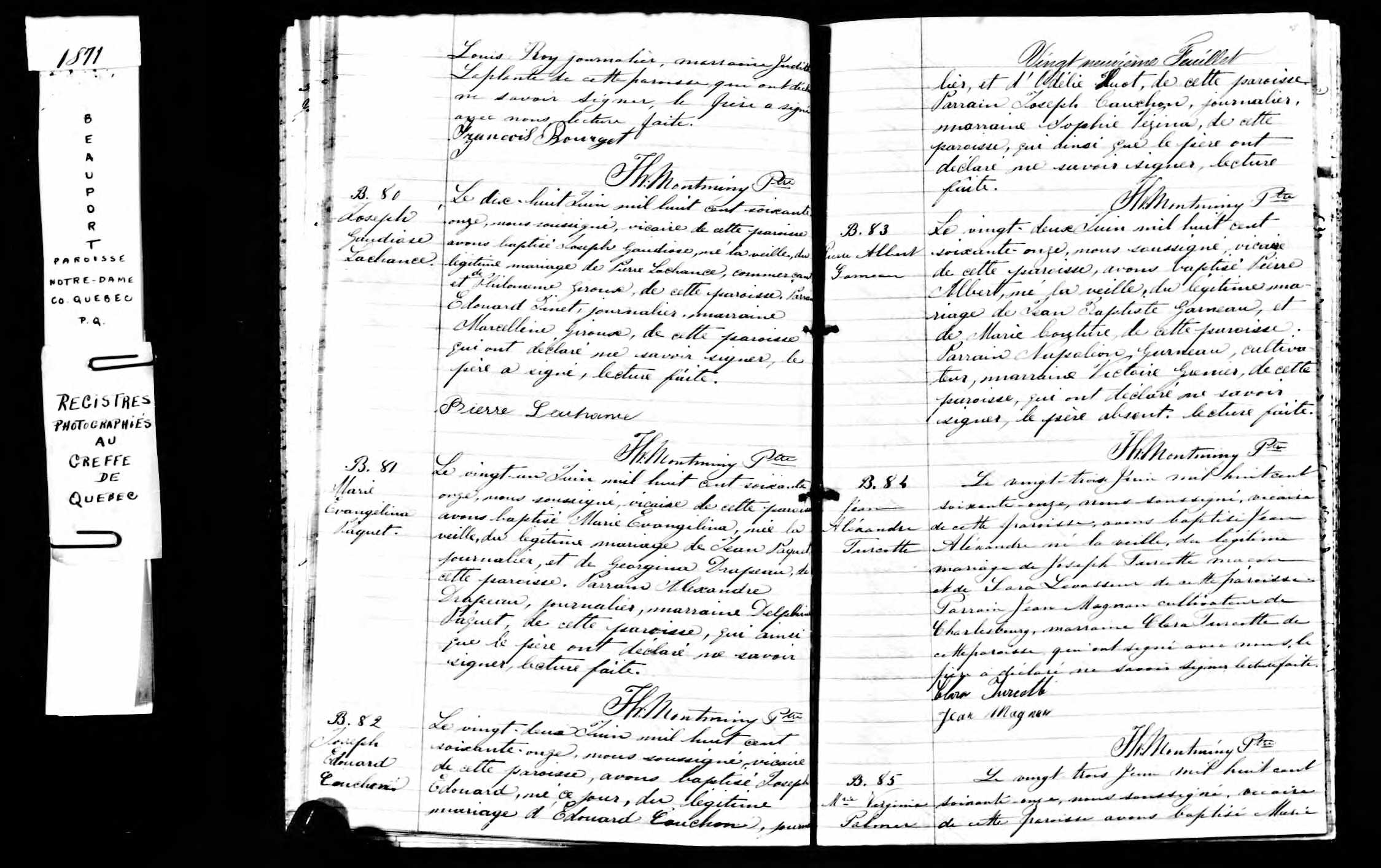 Acte de baptême