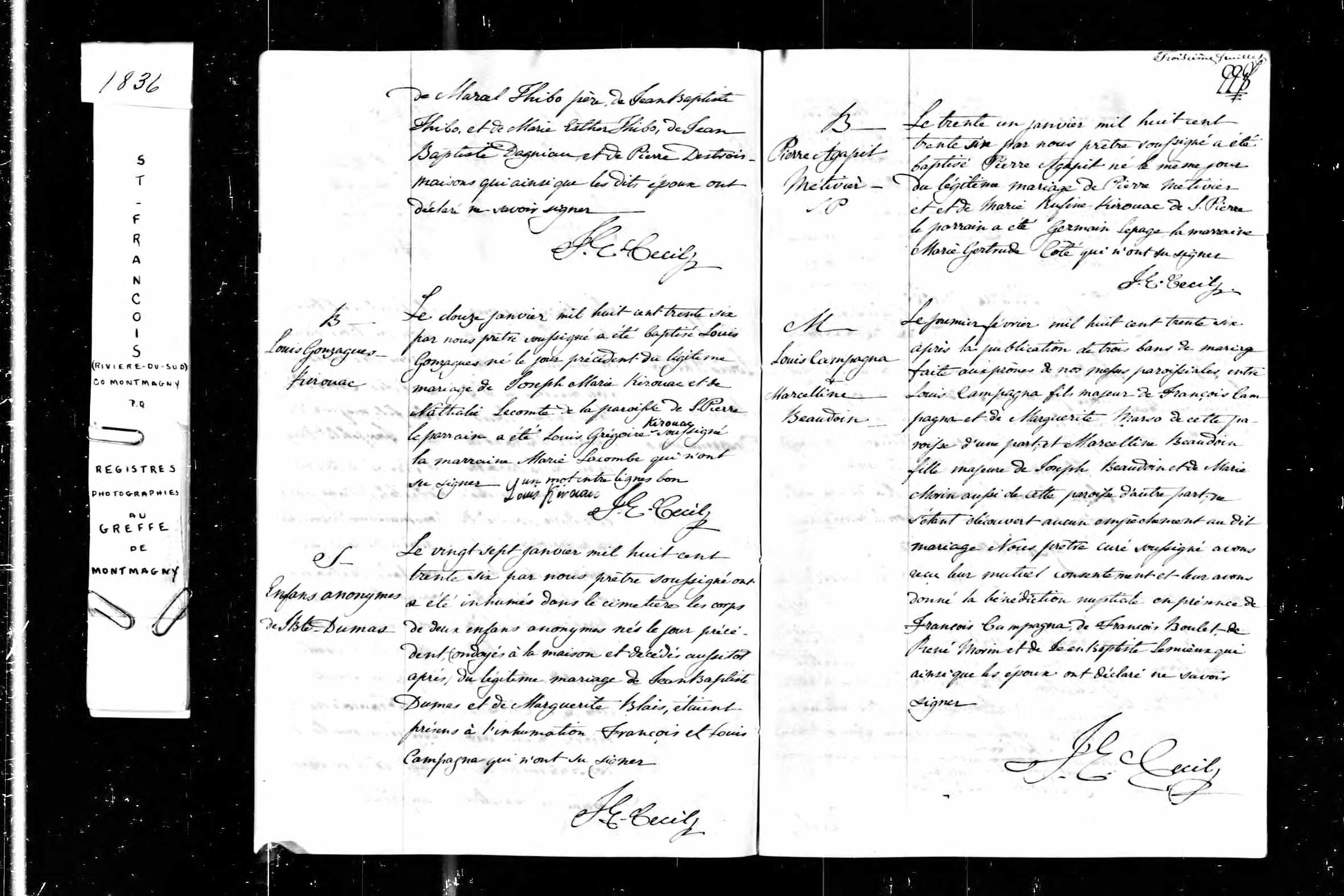 Acte de baptême Acte de baptême