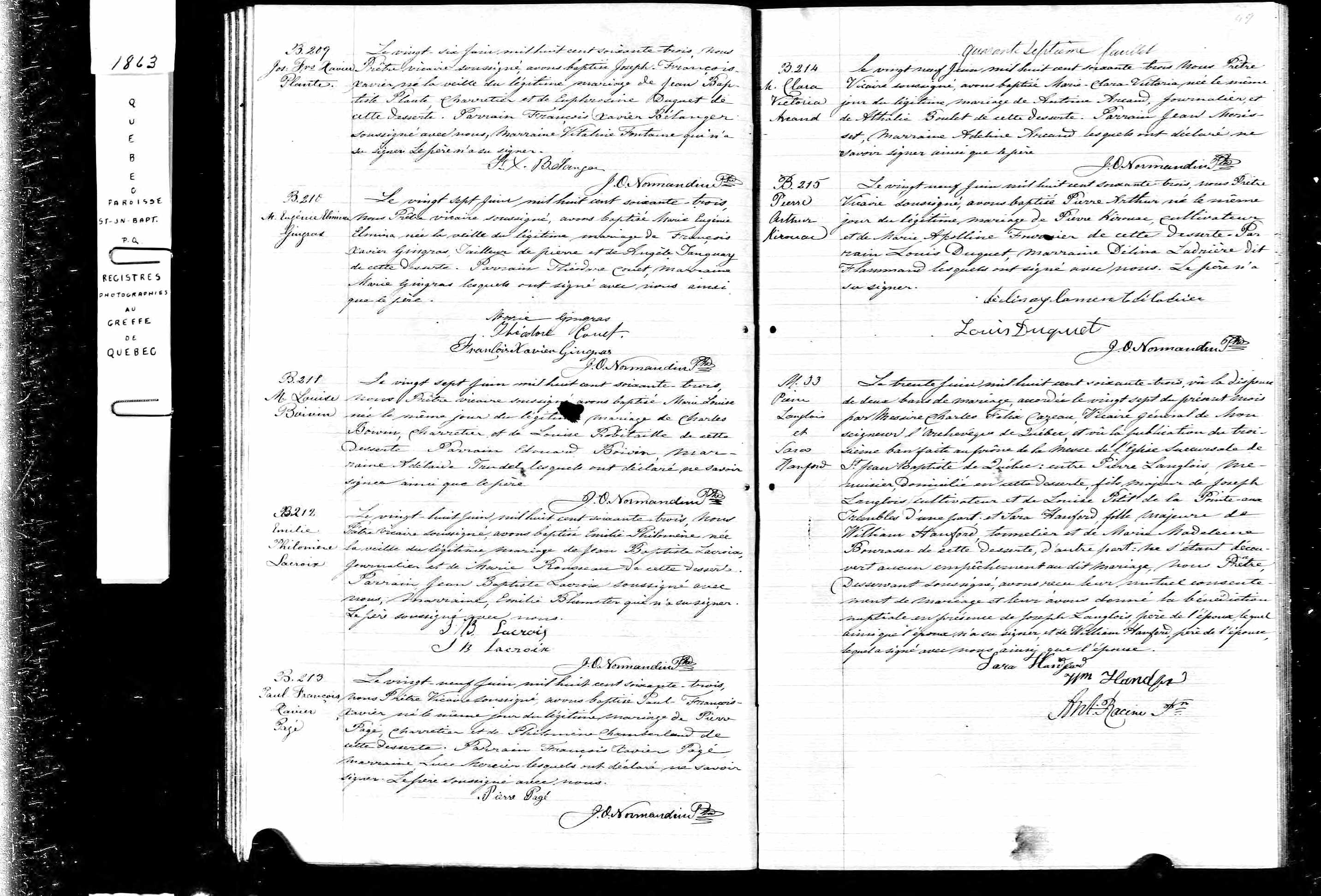 Acte de baptême Acte de baptême