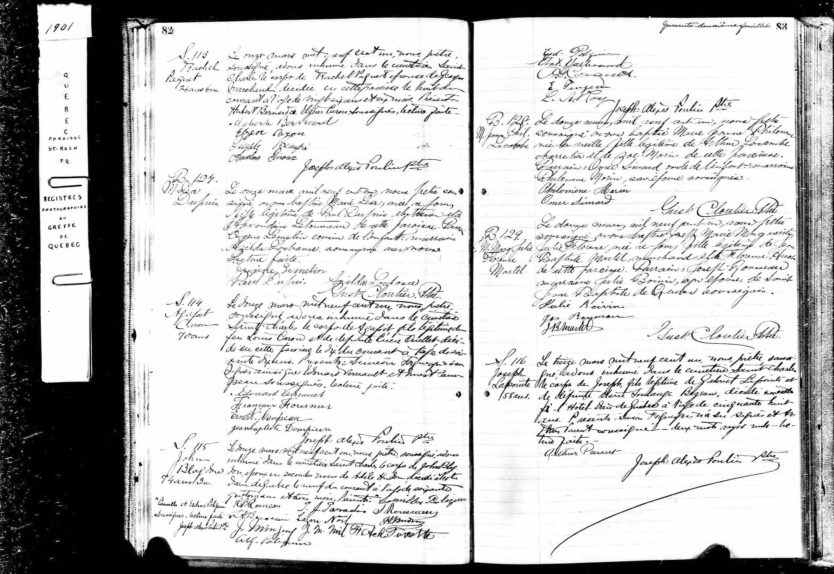 Acte de sépulture
