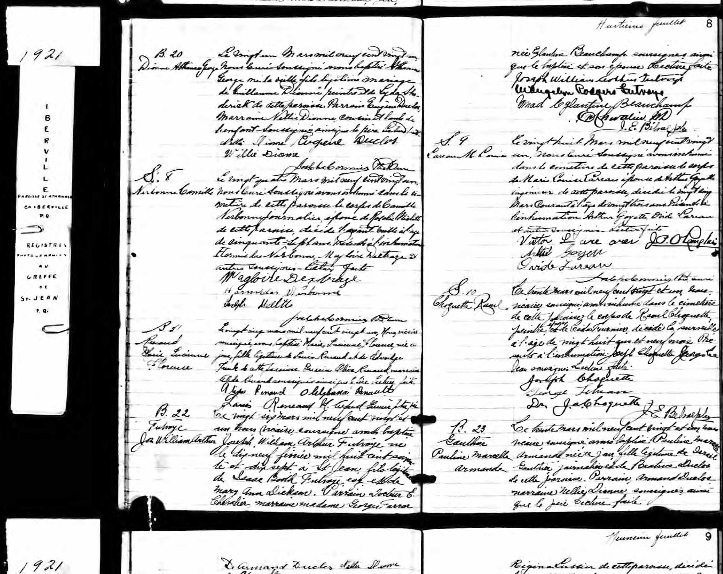 Acte de sépulture