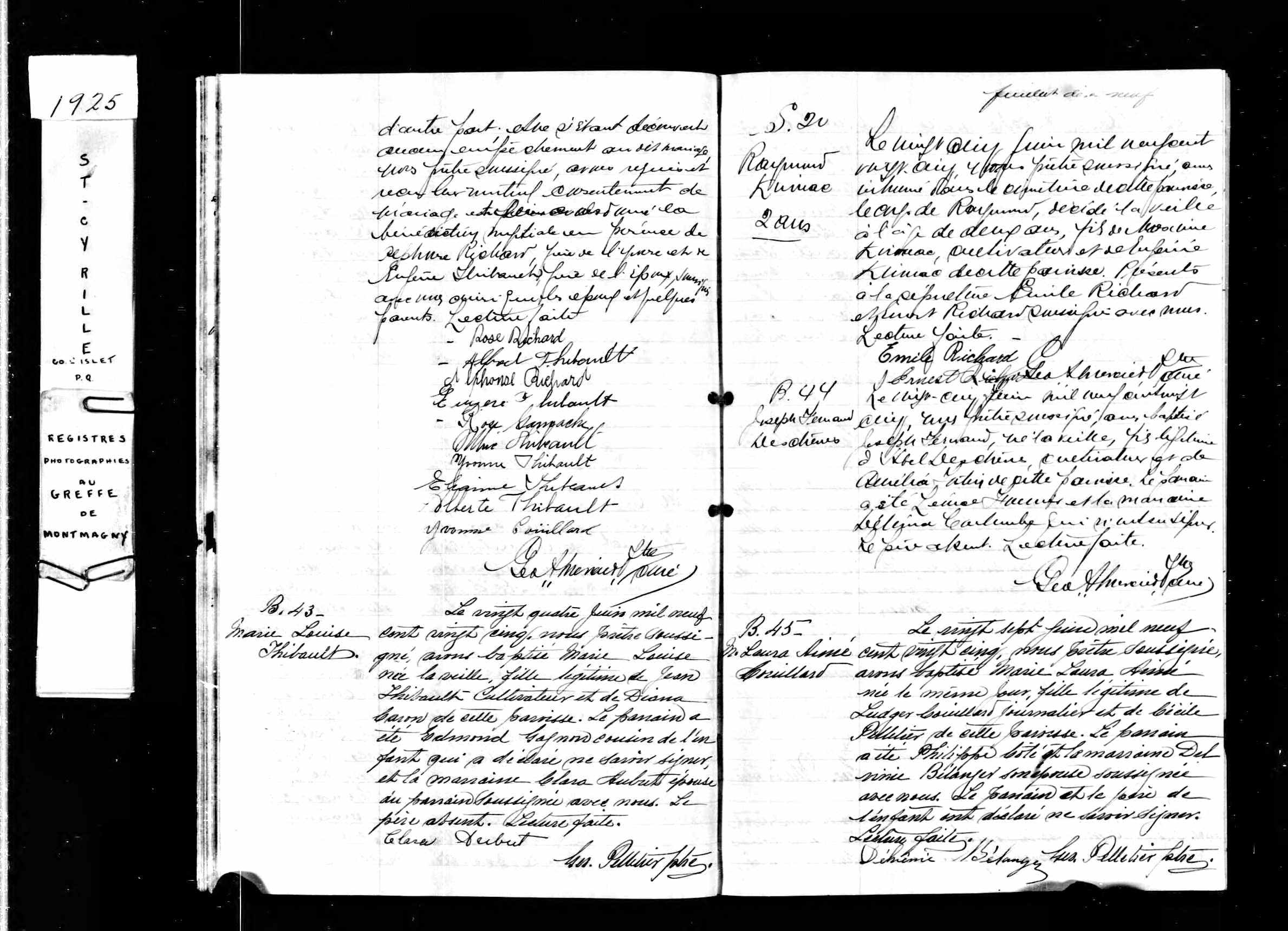 Acte de sépulture