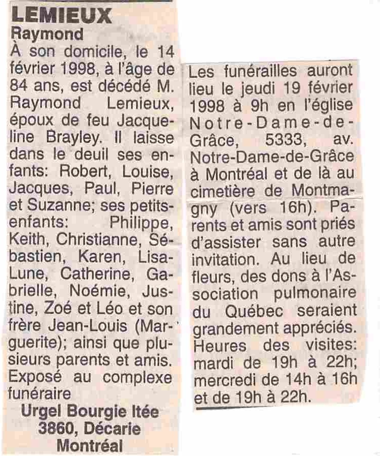 Nécrologie Nécrologie