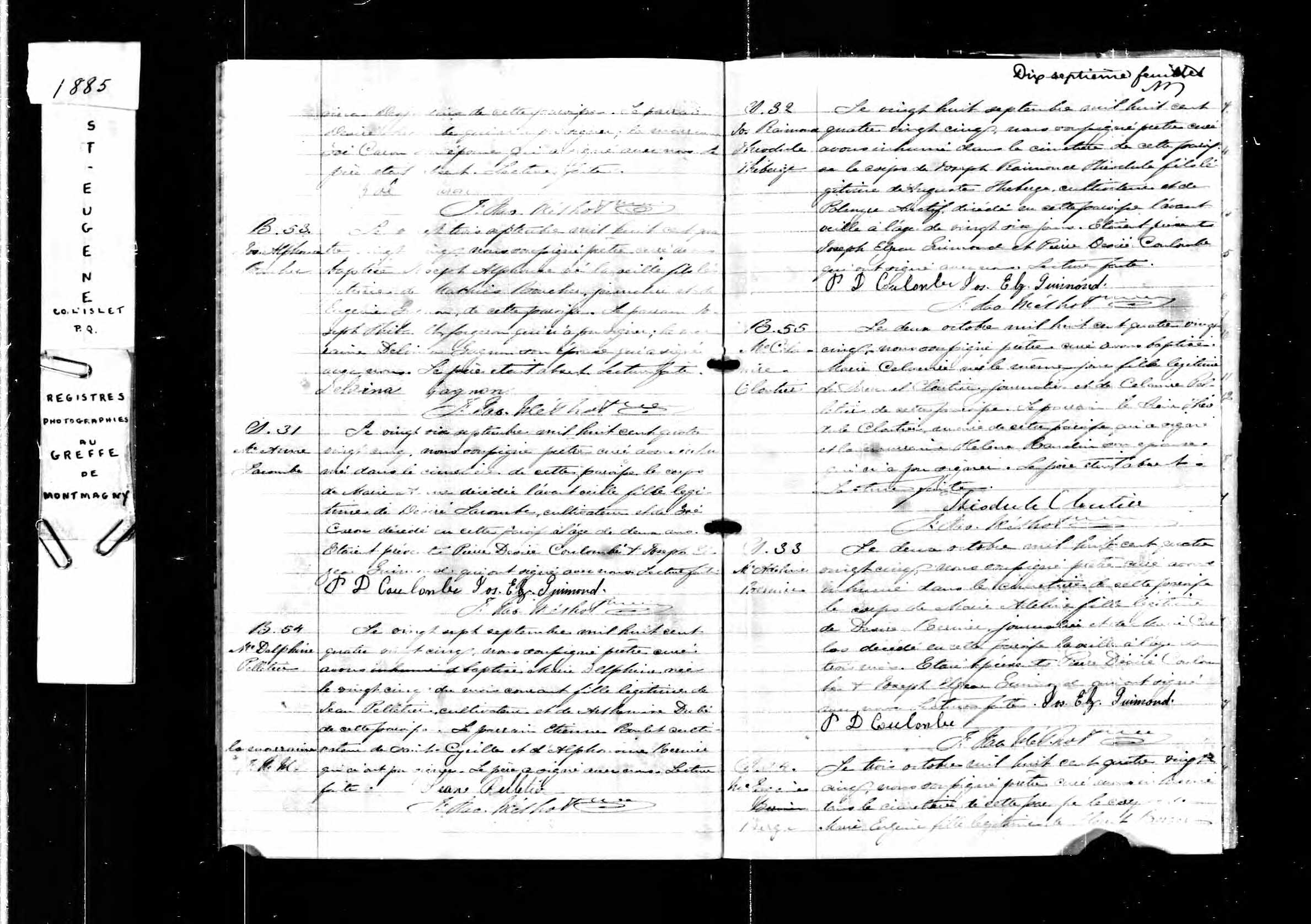 Acte de sépulture