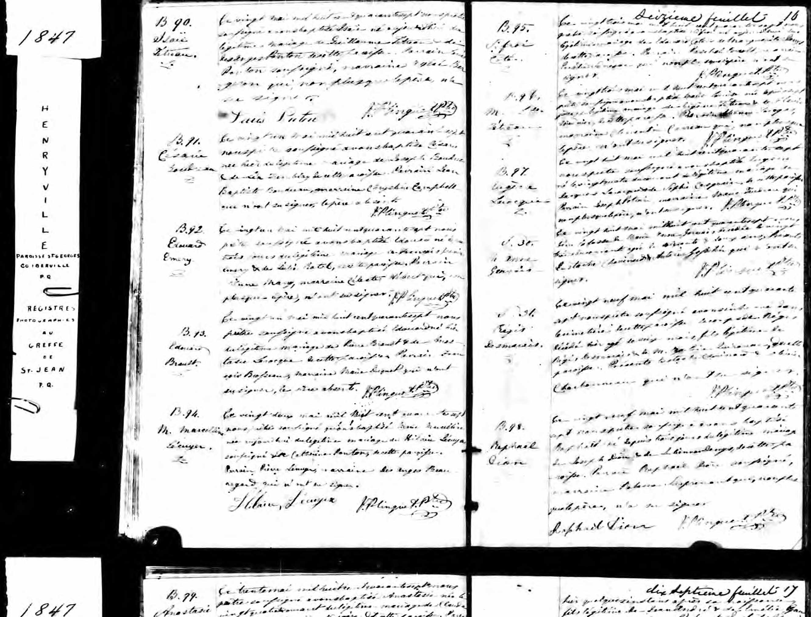 Acte de sépulture Acte de sépulture