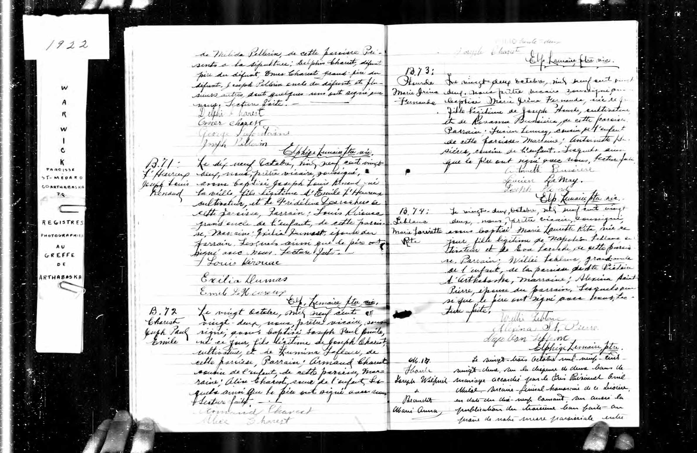 Acte de baptême