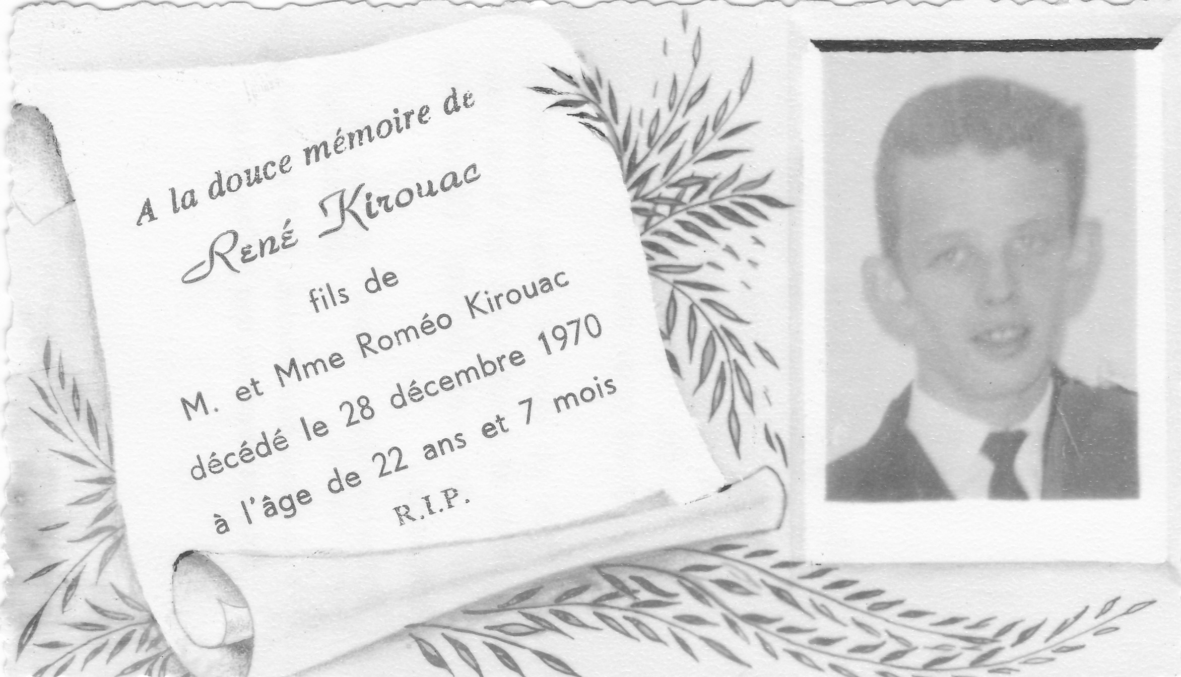 Carte mortuaire