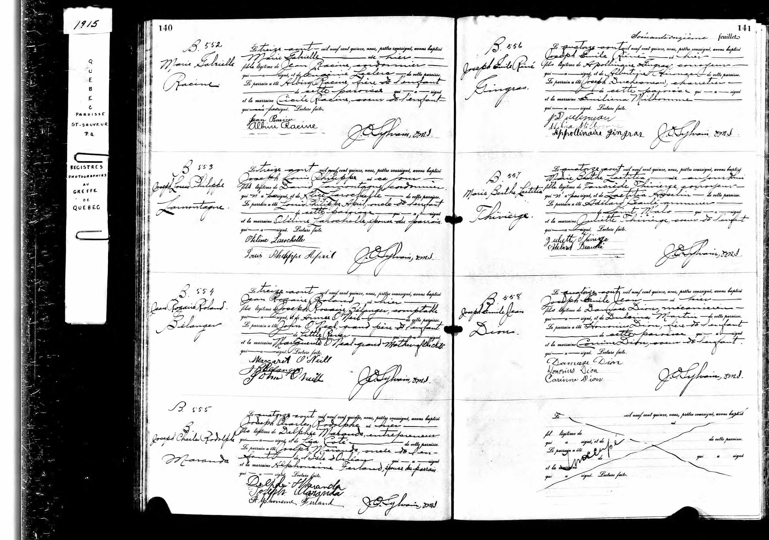 Acte de baptême