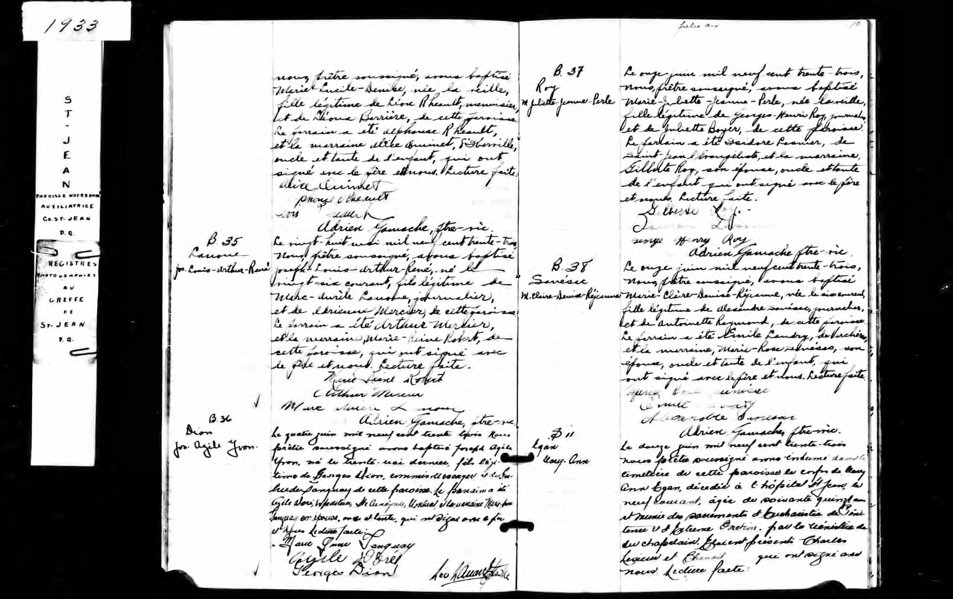 Acte de baptême