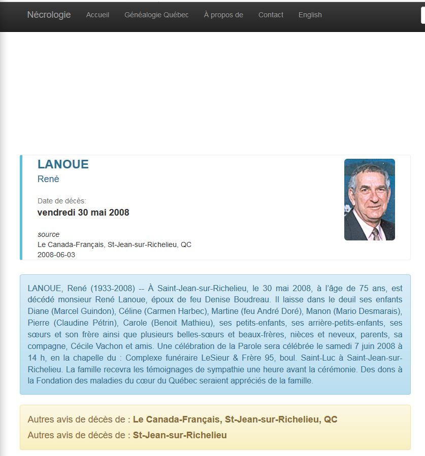 Nécrologie
