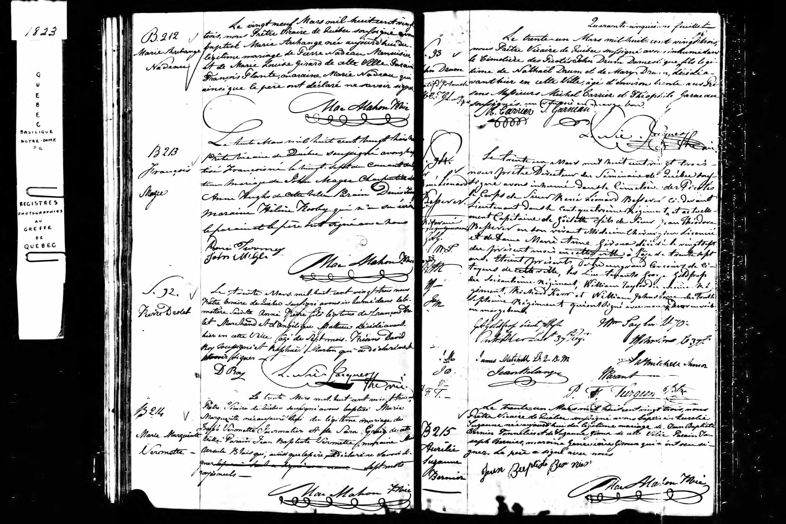 Acte de sépulture Acte de sépulture