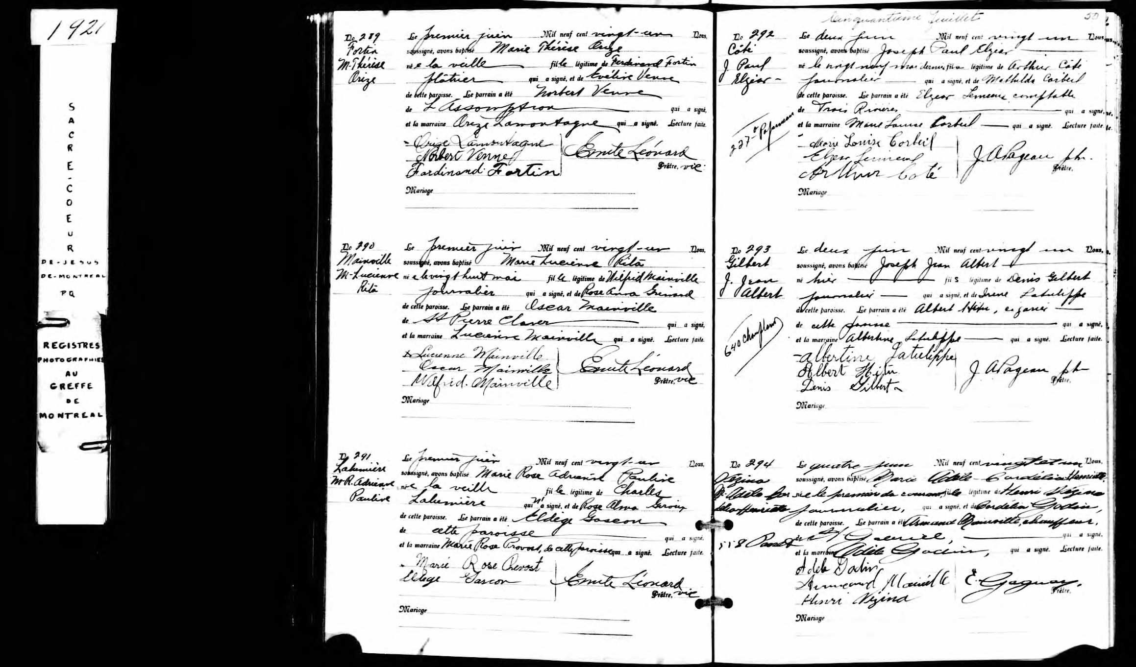 Acte de baptême