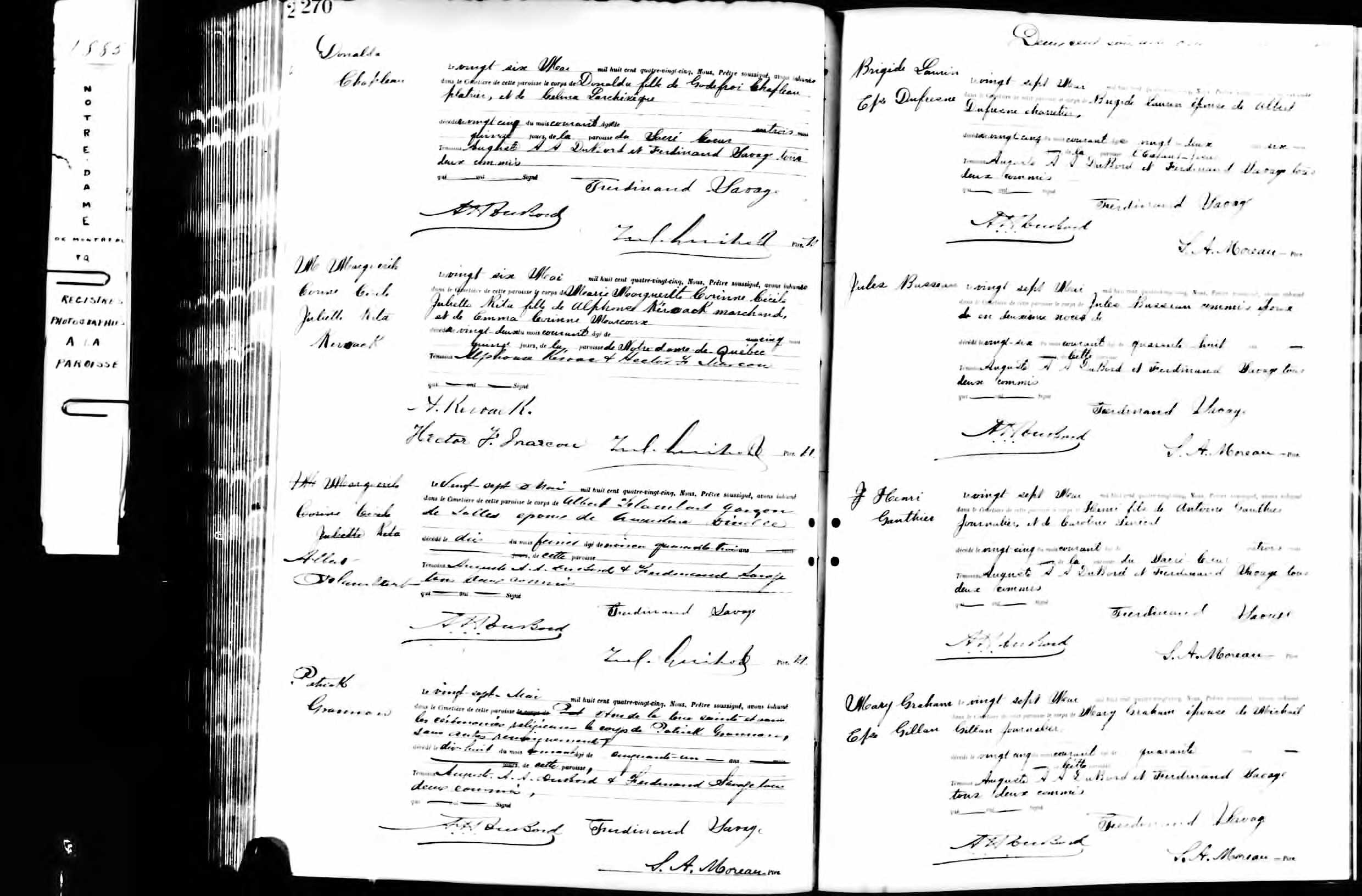 Acte de sépulture