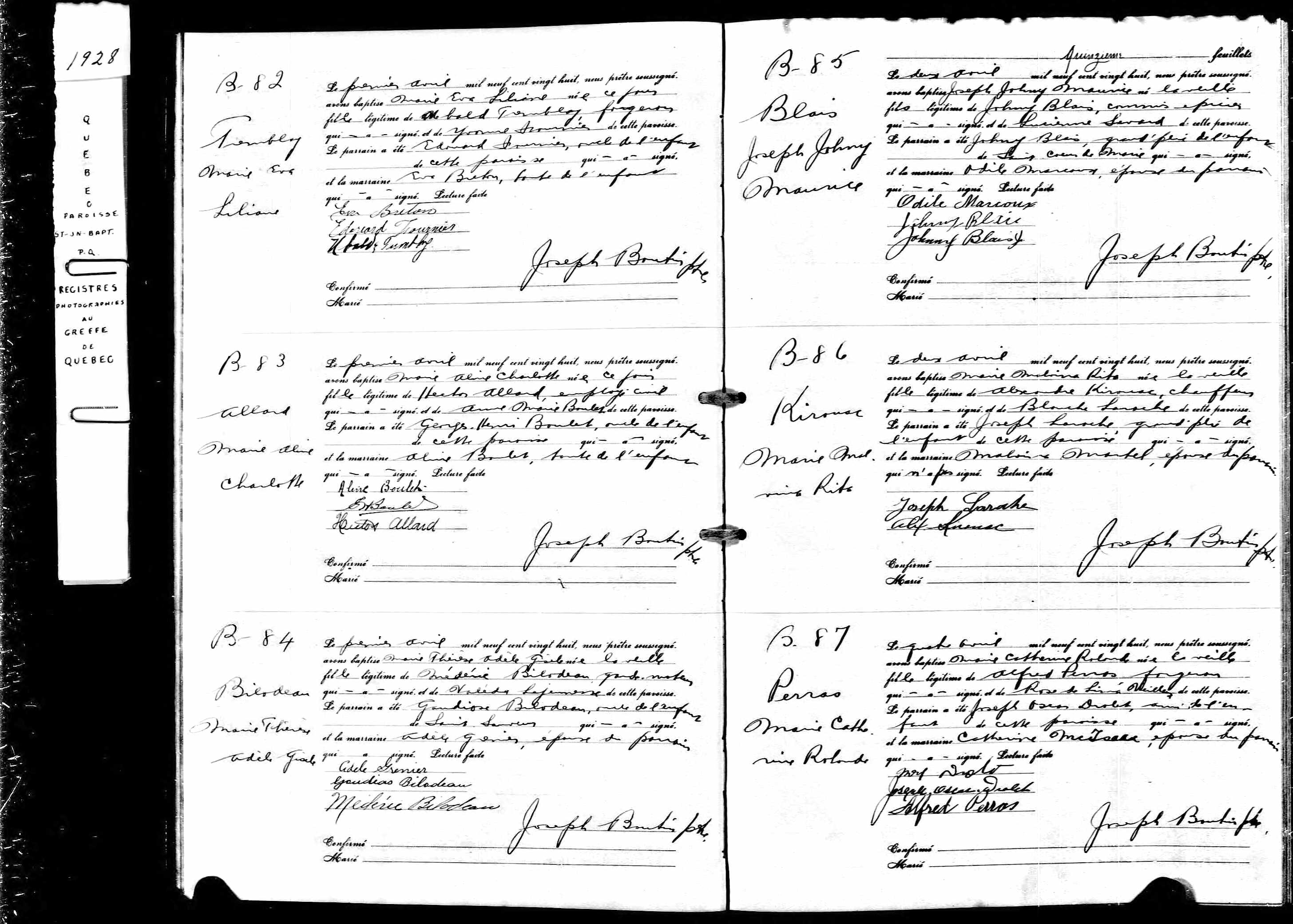 Acte de baptême