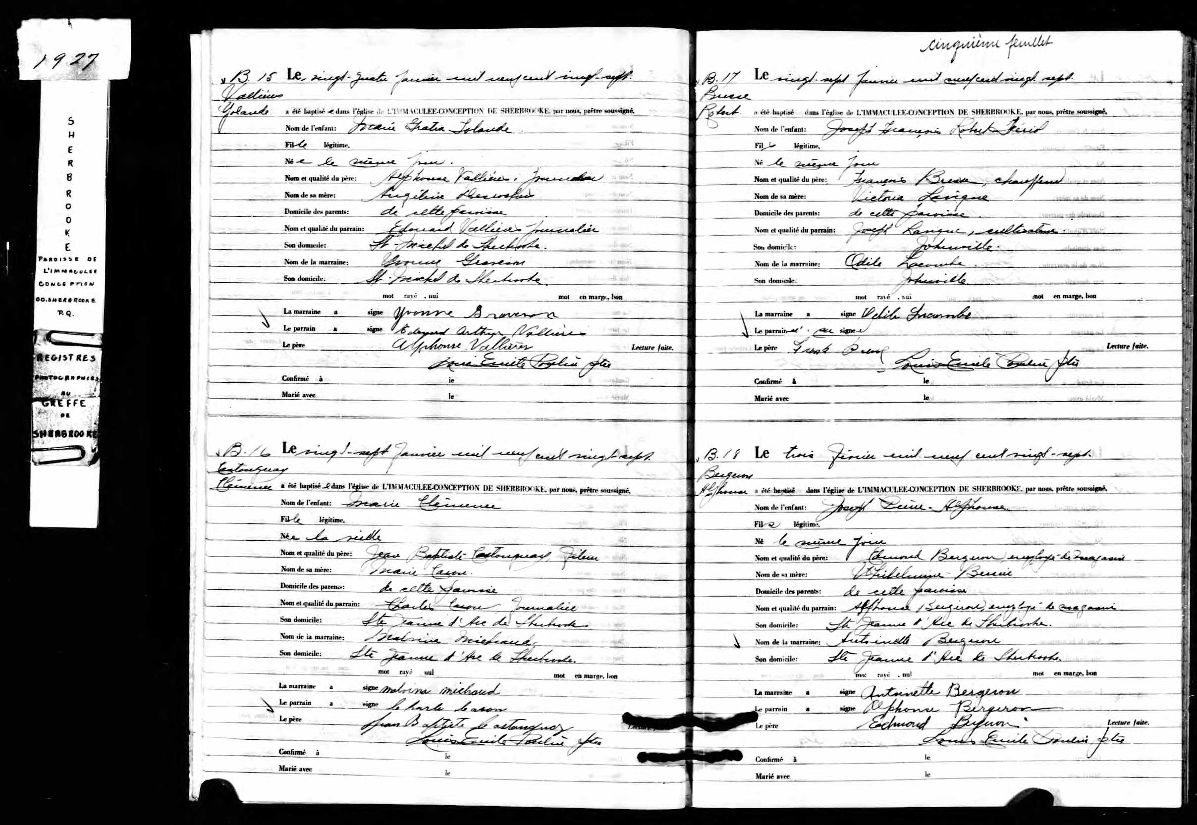 Acte de baptême
