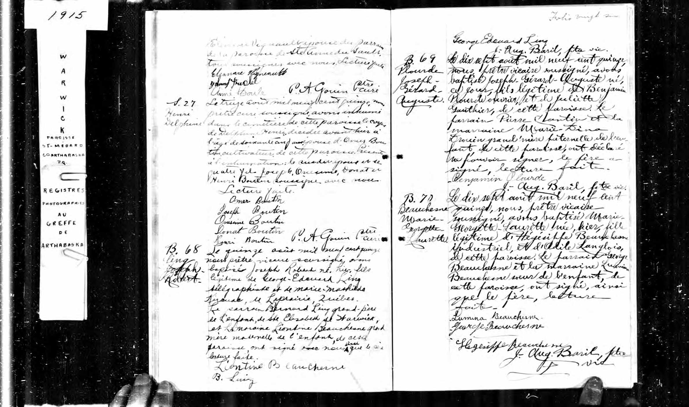 Acte de baptême Acte de baptême