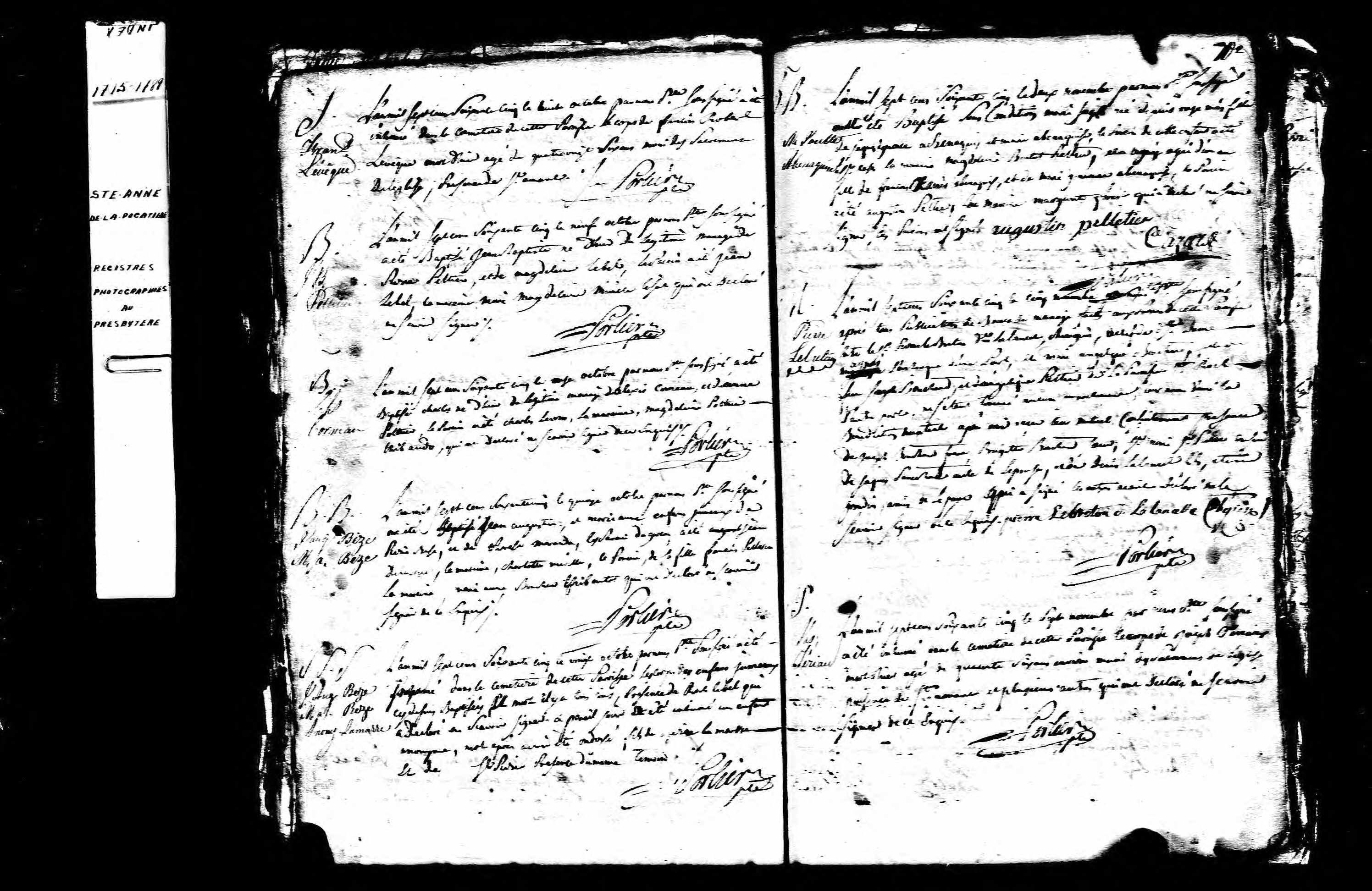 Acte de sépulture