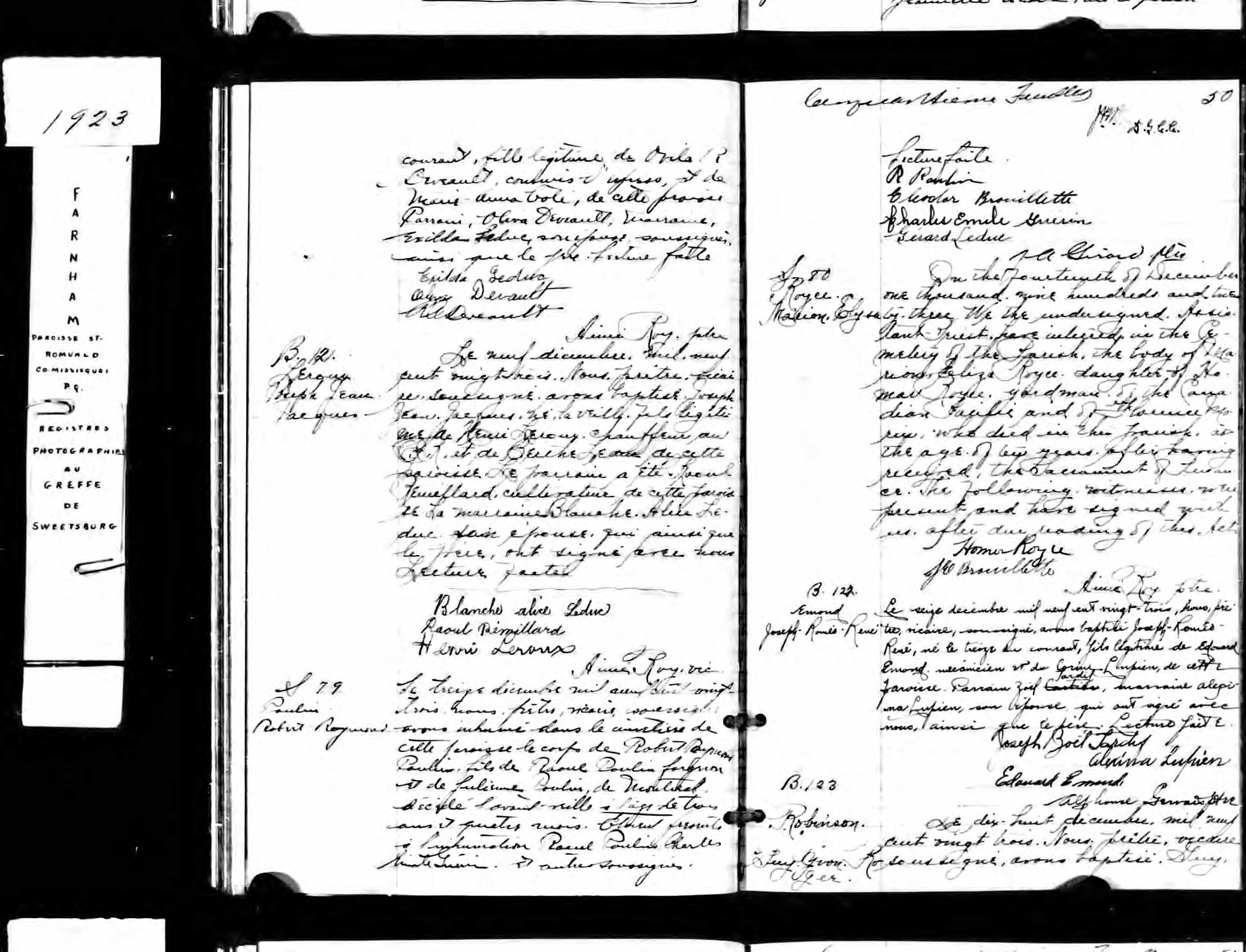 Acte de sépulture