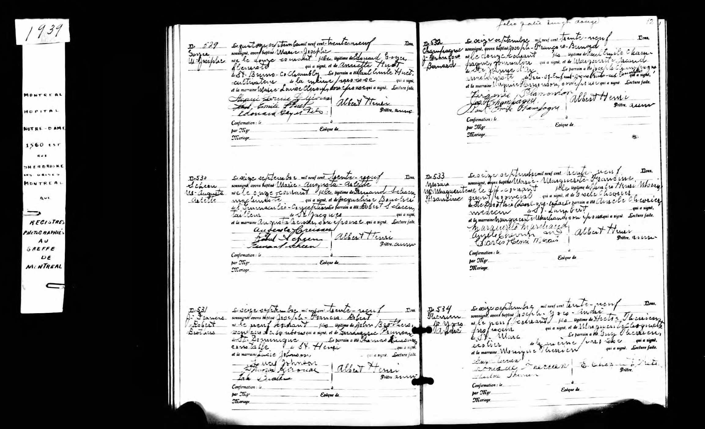 Acte de baptême