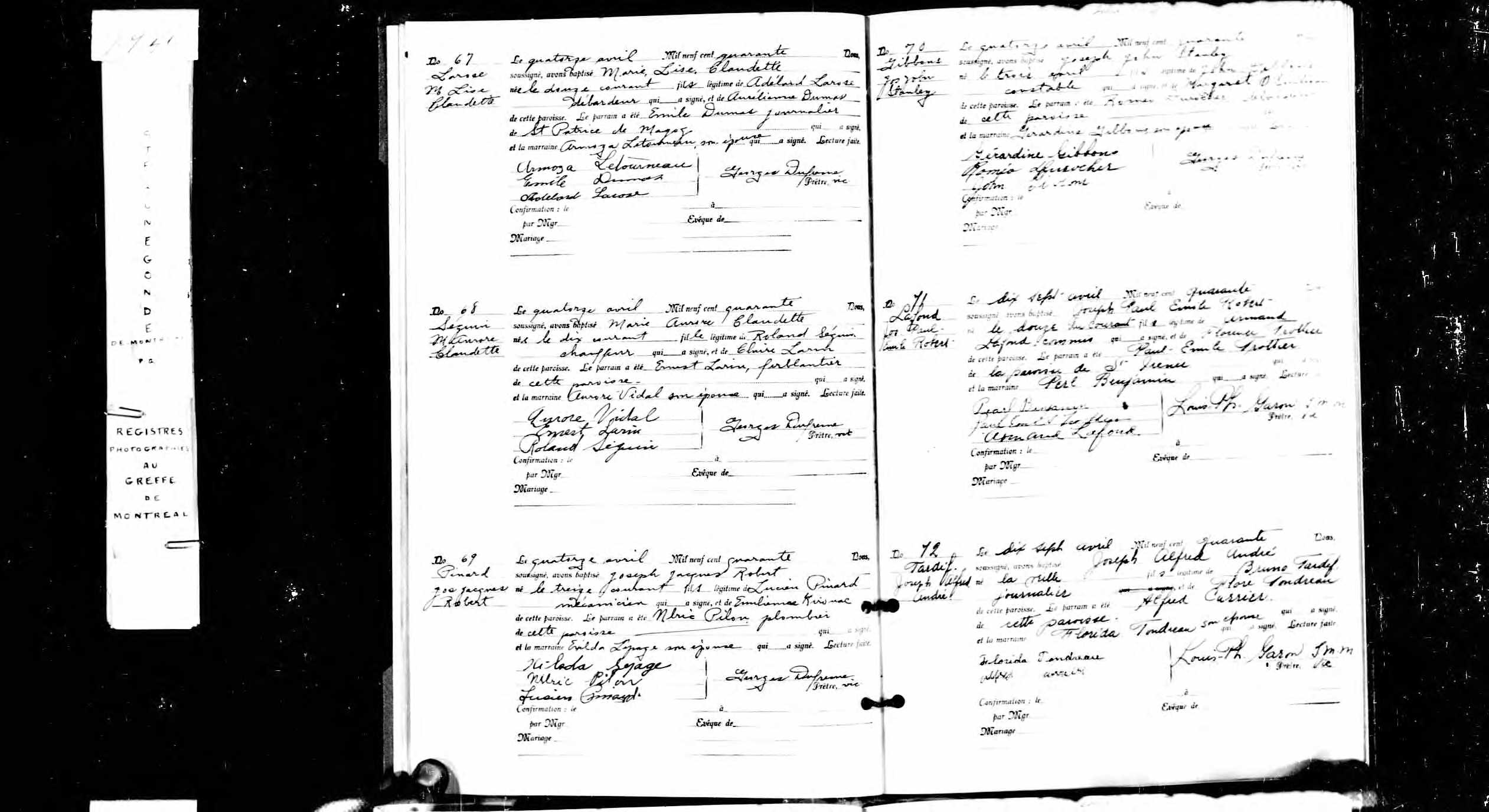 Acte de baptême