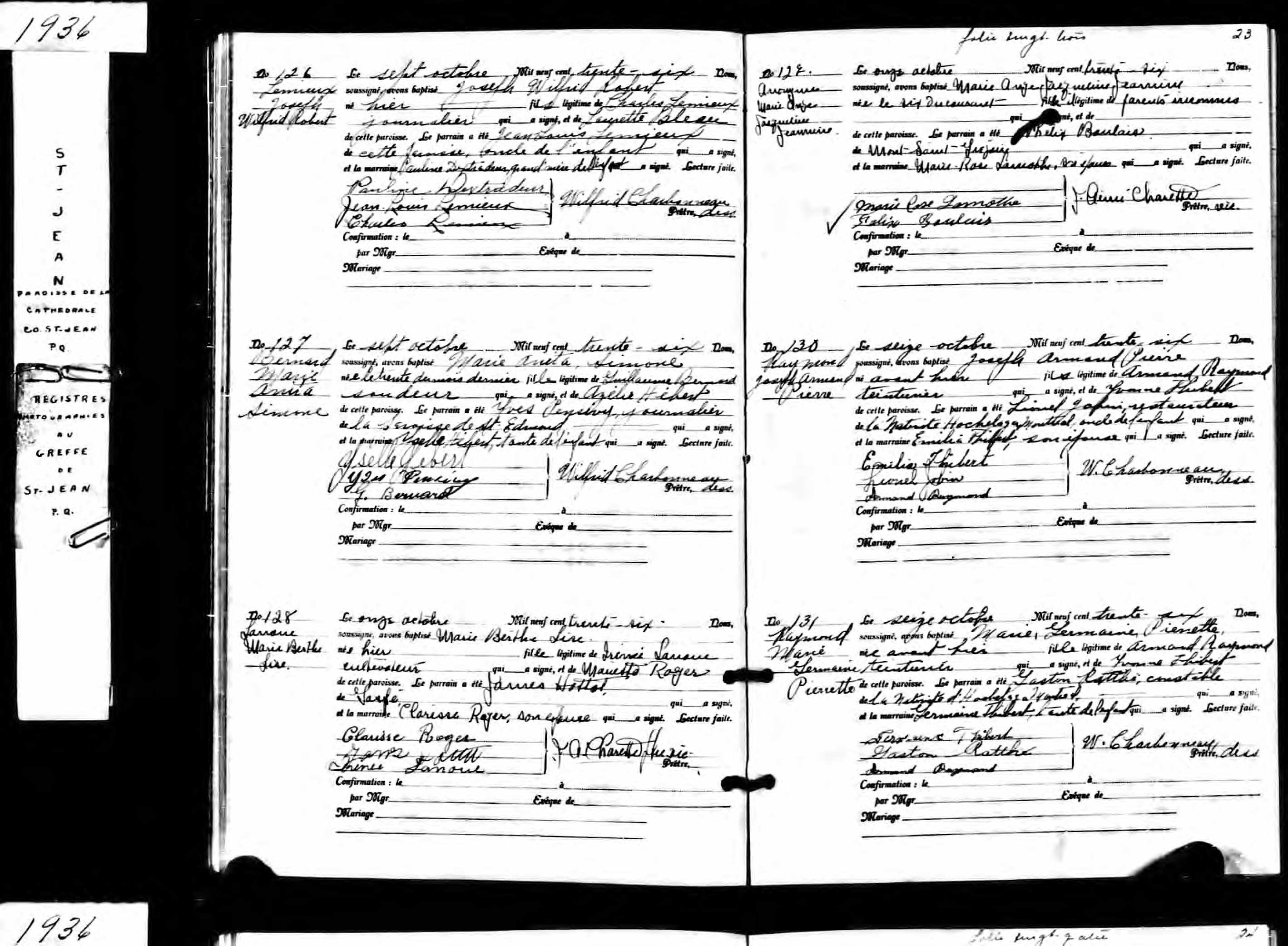 Acte de baptême