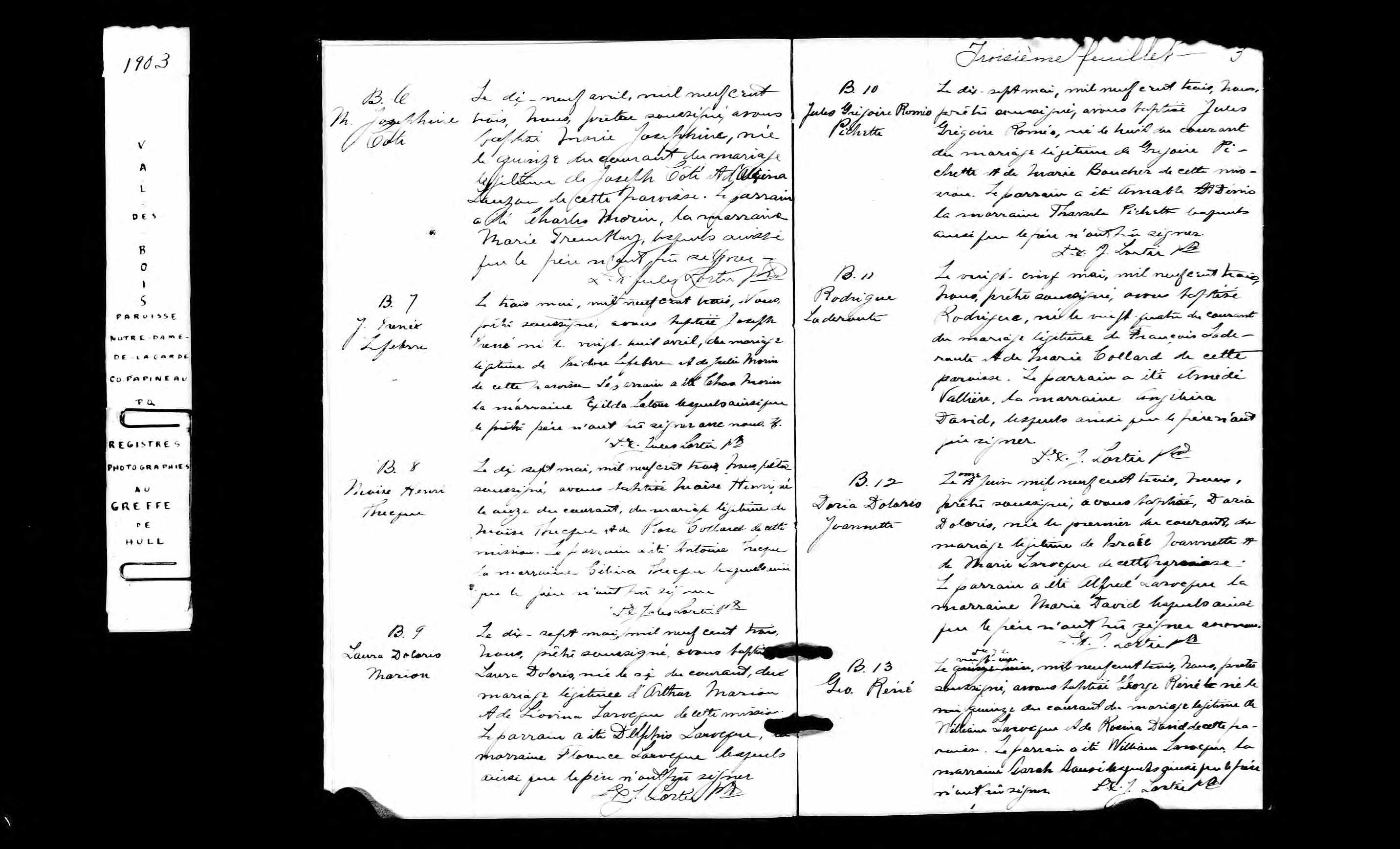 Acte de baptême